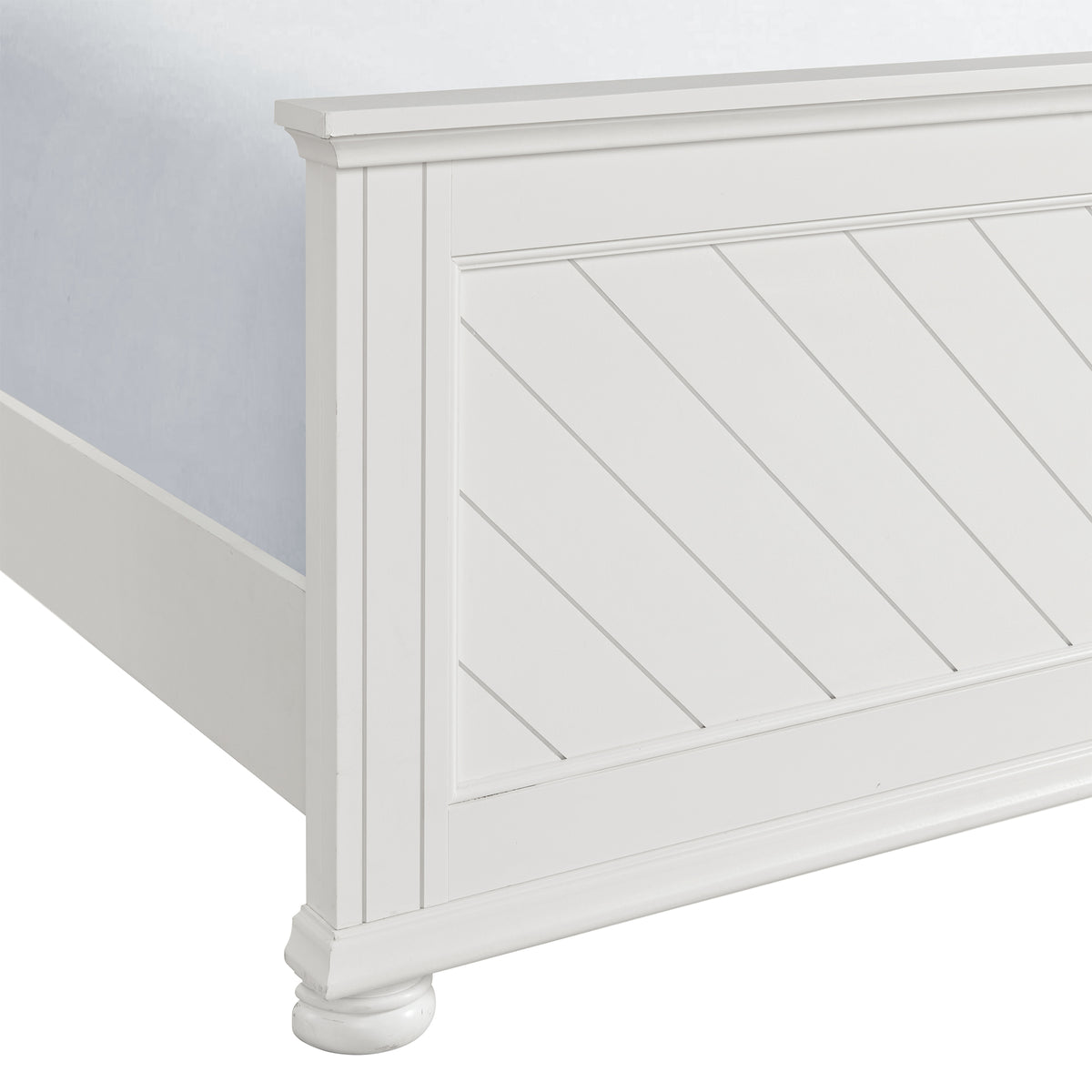 Kona Queen Panel Bed in White