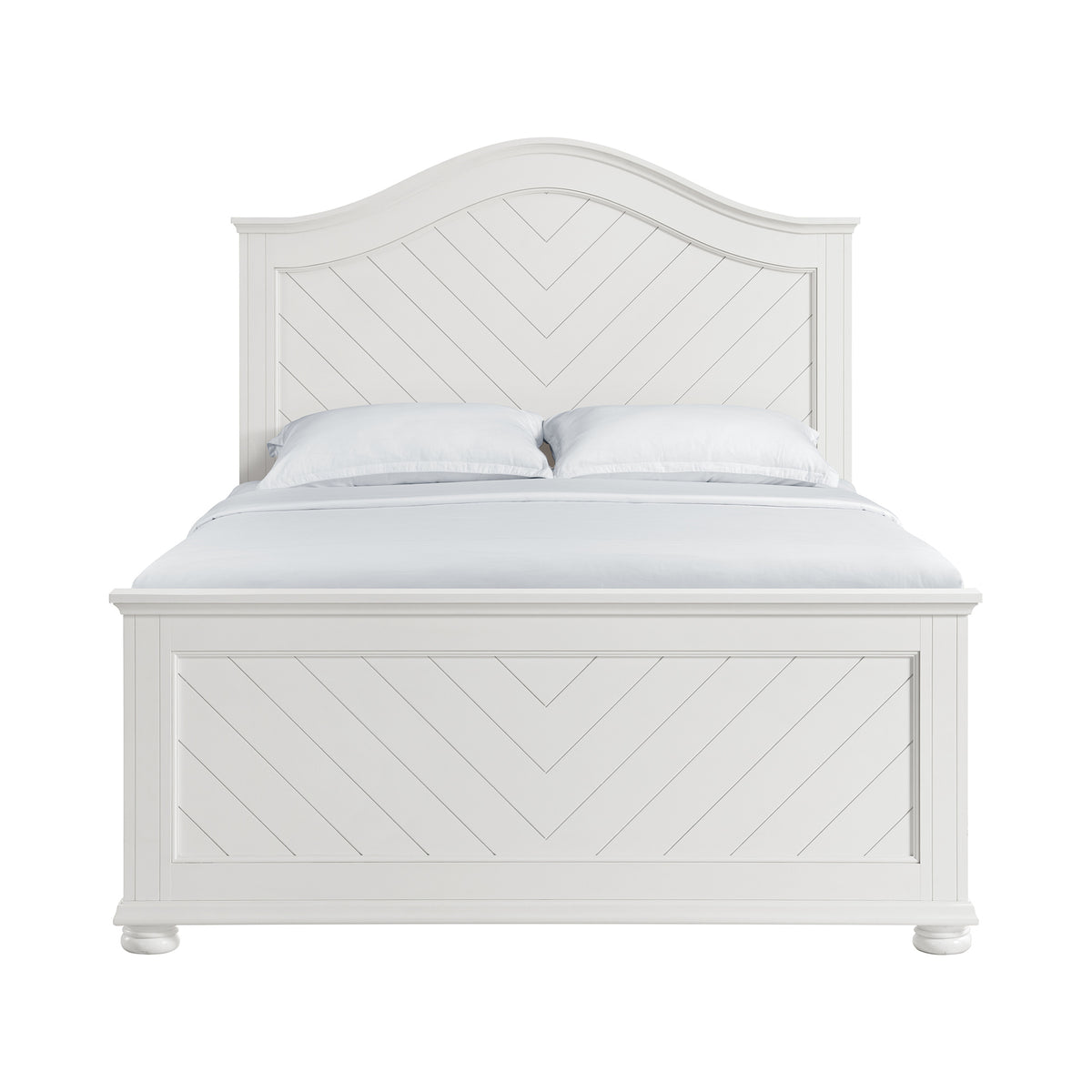 Kona Queen Panel Bed in White