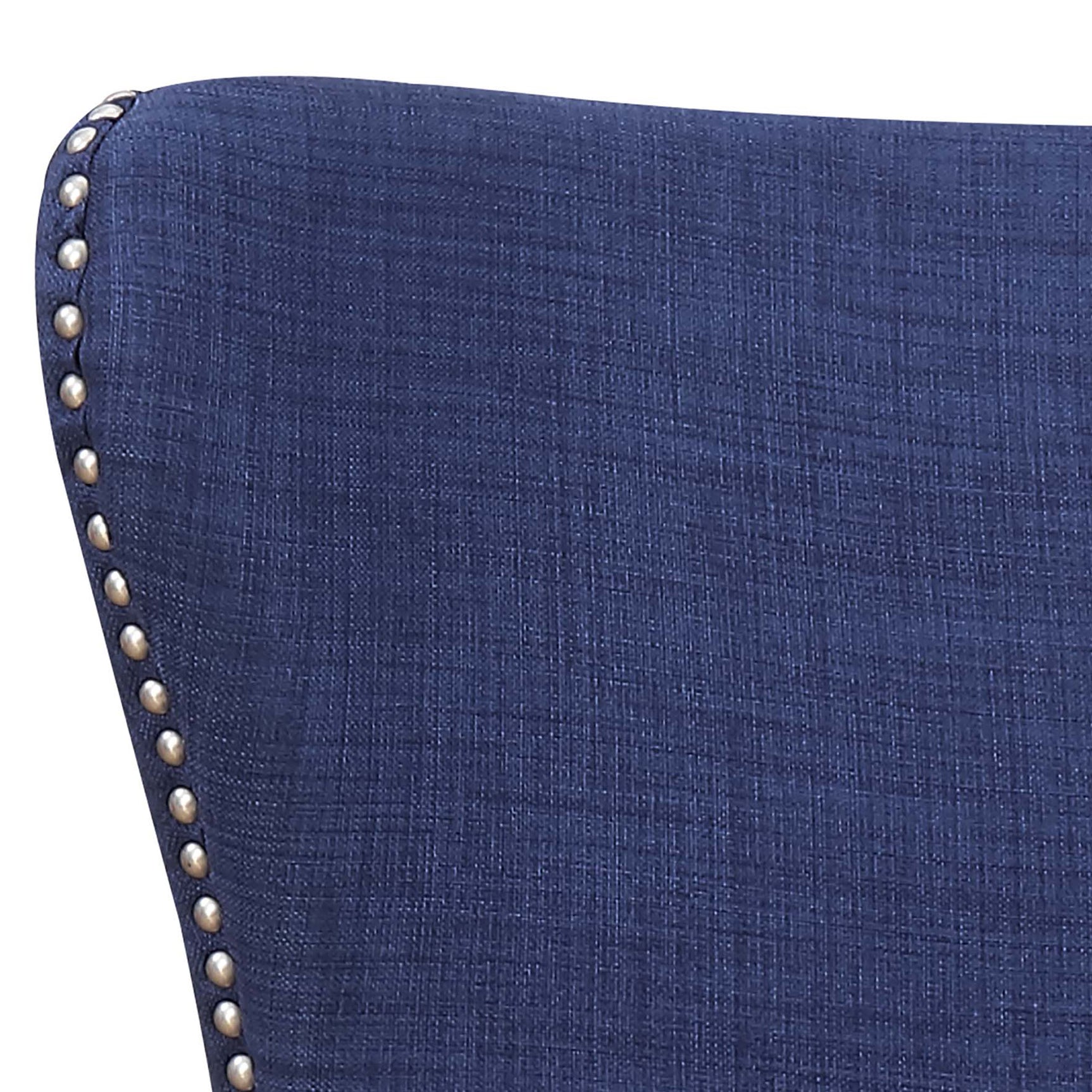 Kori 724 Chair W/Chrome Nails Heirloom Blue - Tampa Furniture Outlet