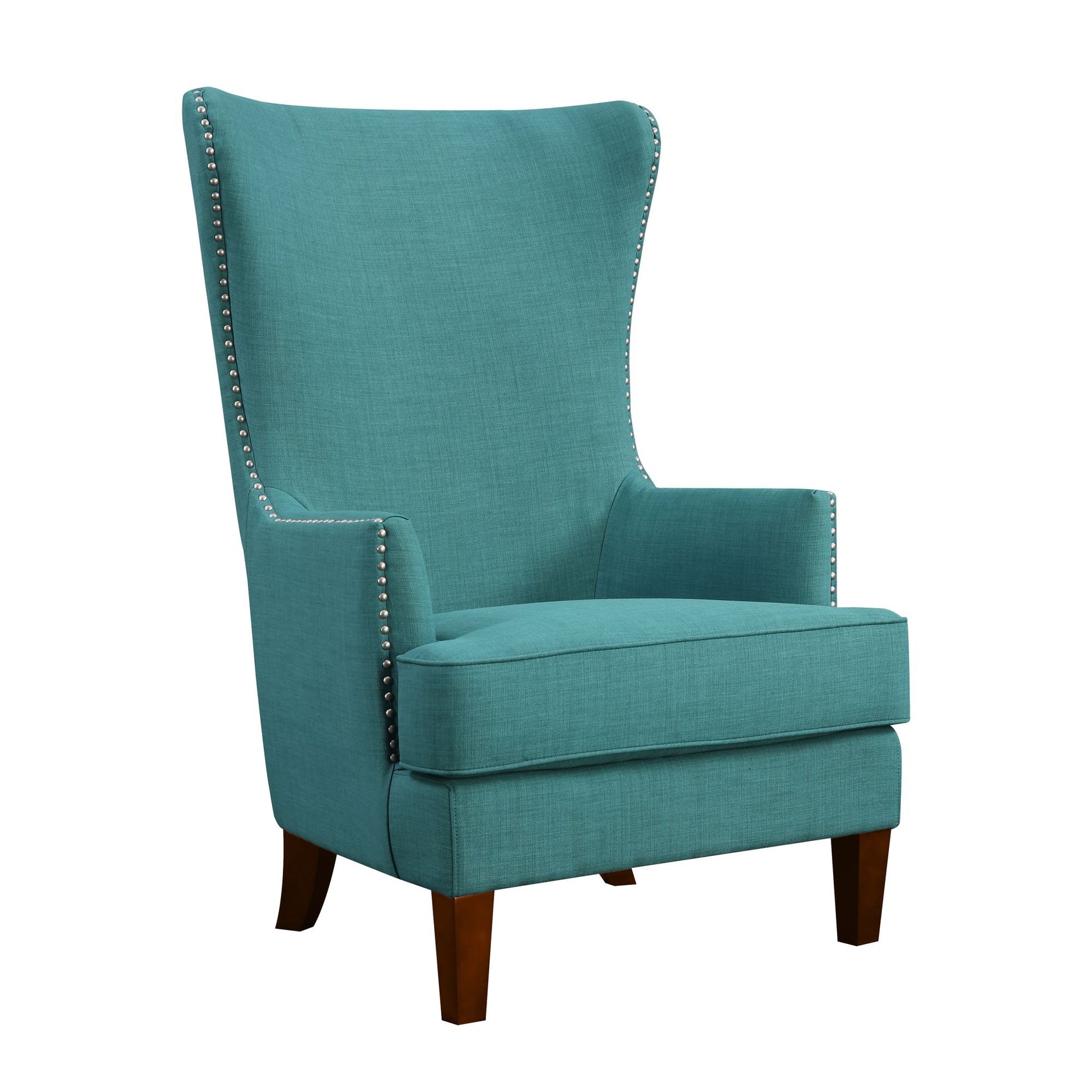 Kori 724 Chair W/Chrome Nails Heirloom Aqua/Teal (ISTA 3) - Tampa Furniture Outlet