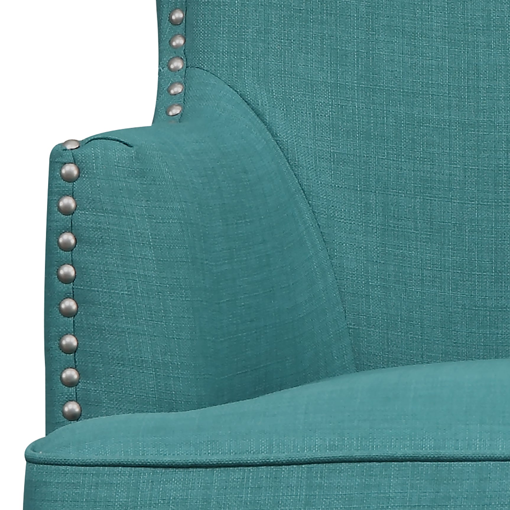 Kori 724 Chair W/Chrome Nails Heirloom Aqua/Teal (ISTA 3) - Tampa Furniture Outlet