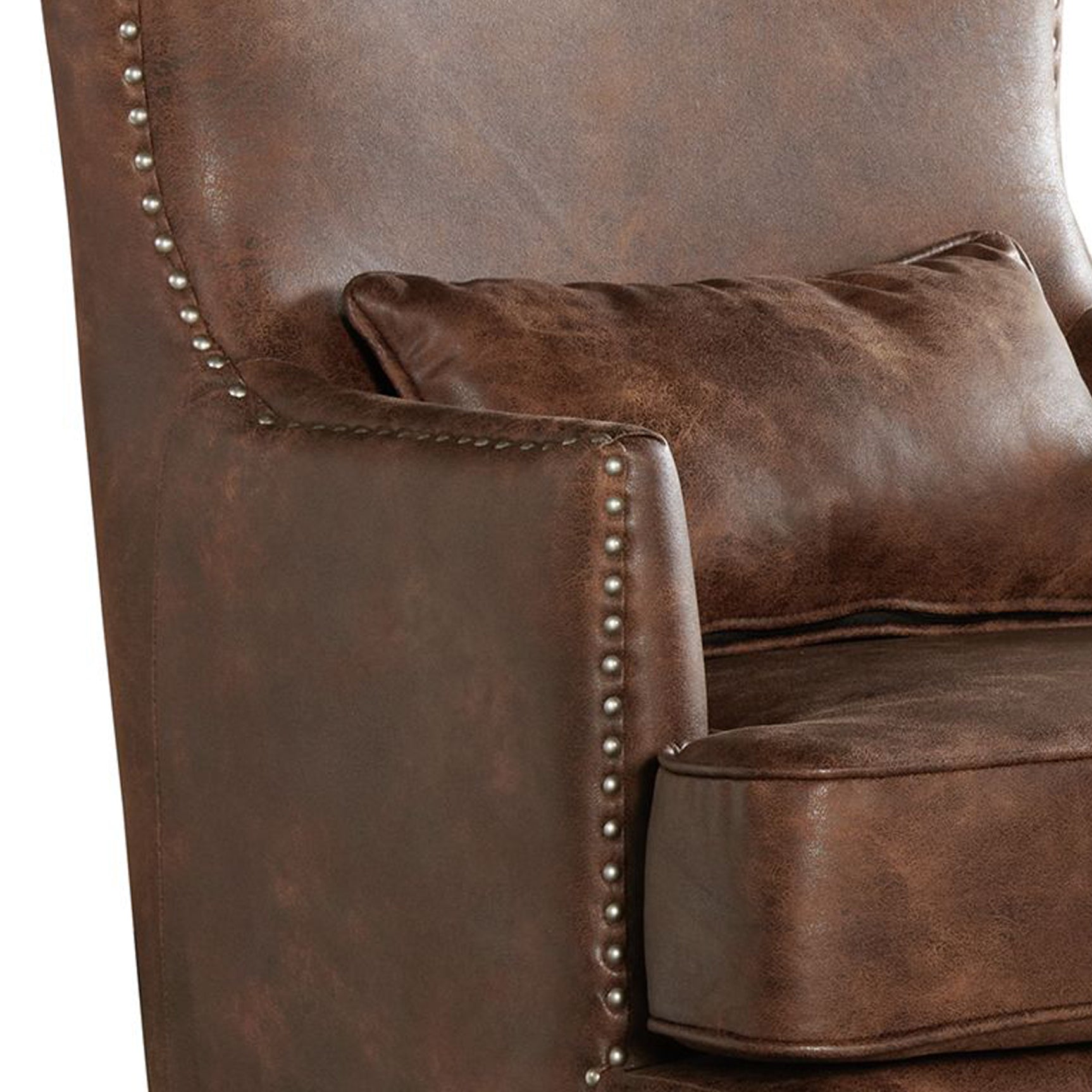 Kori (724) Chair w/Chrome Nails In Sierra Toffee - Tampa Furniture Outlet