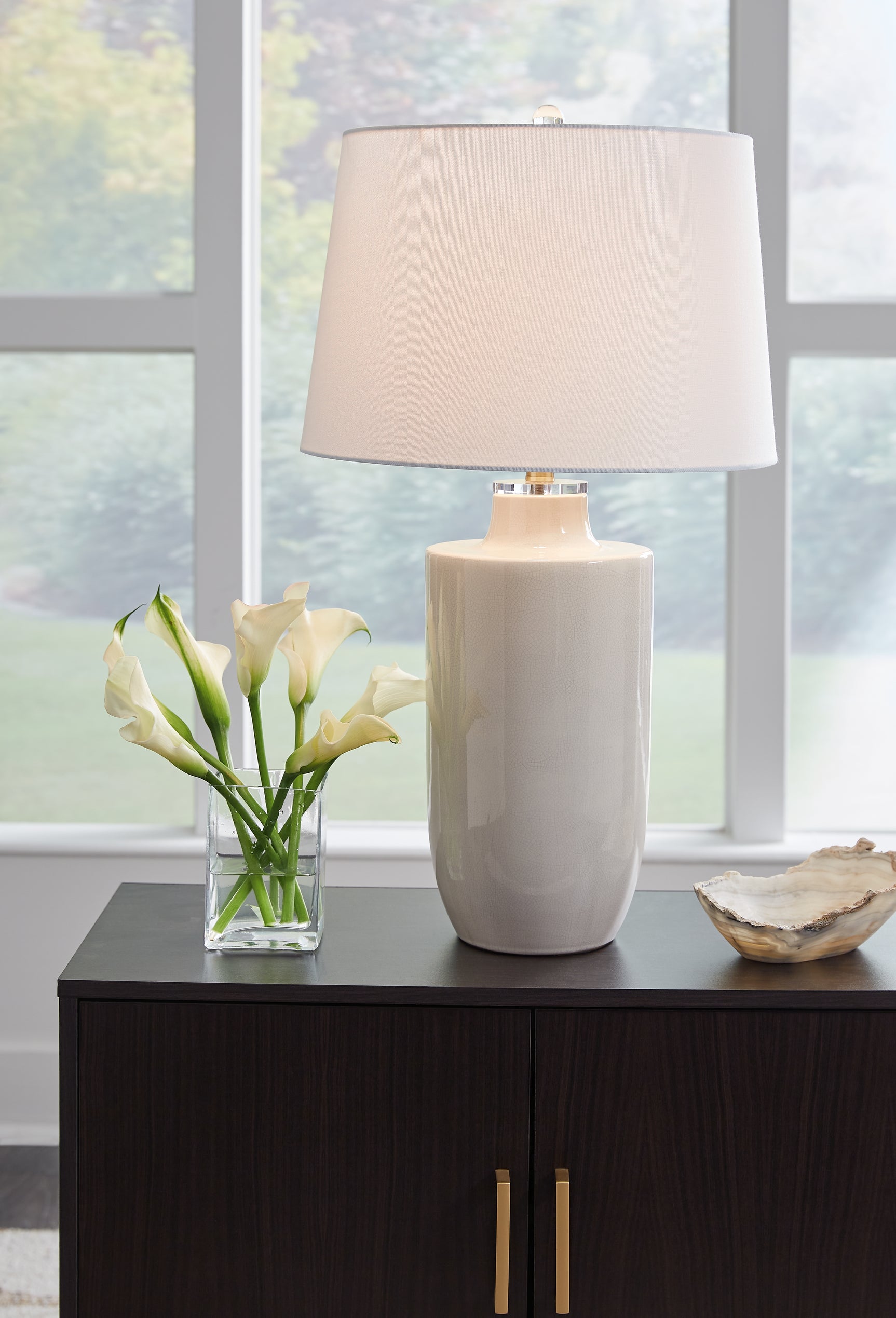 Tampa Furniture Outlet - Ashley Furniture - Cylener Lighting - Table Lamp (Set of 2) / Off White - L100794X2