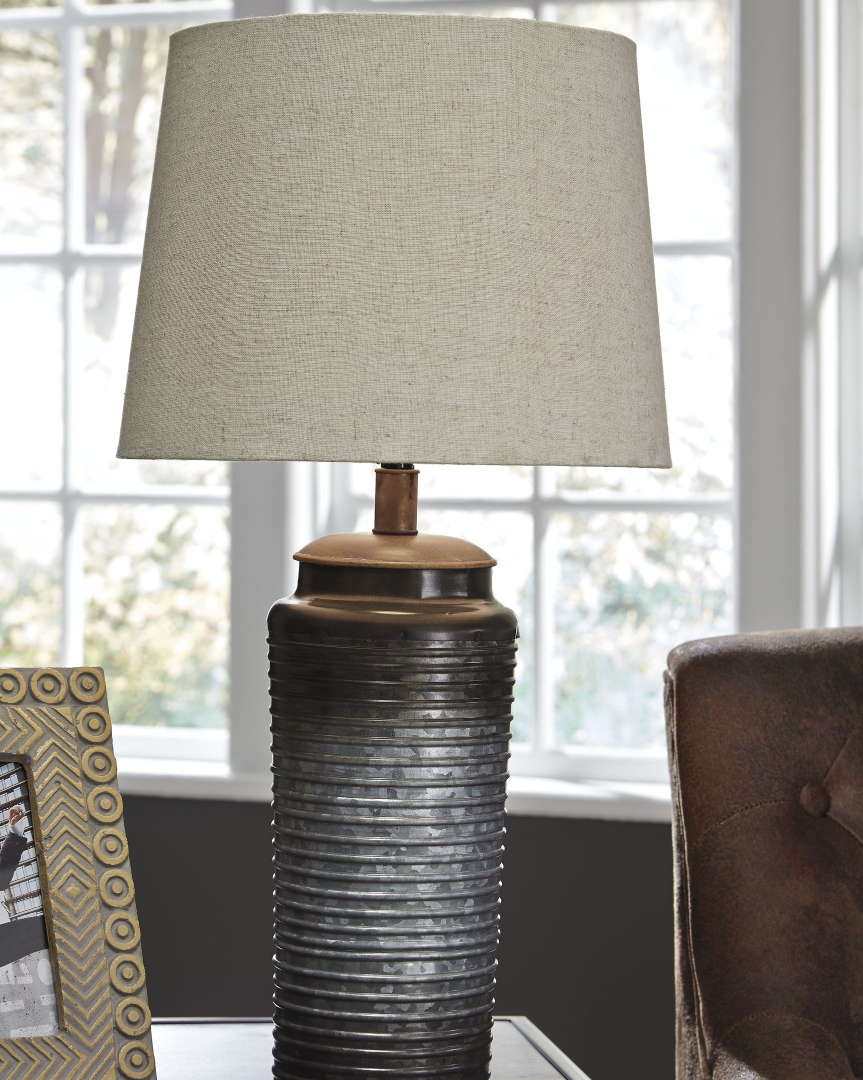 Tampa Furniture Outlet - Ashley Furniture - Norbert Lighting - Metal Table Lamp (Set of 2) / Gray - L204064