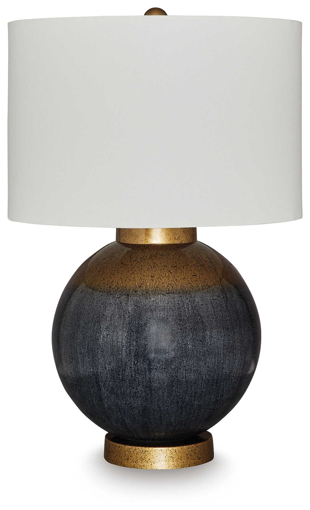 Tampa Furniture Outlet - Ashley Furniture - Adara Lighting - Metal Table Lamp (1/CN) / Blue/Gold Finish - L207564