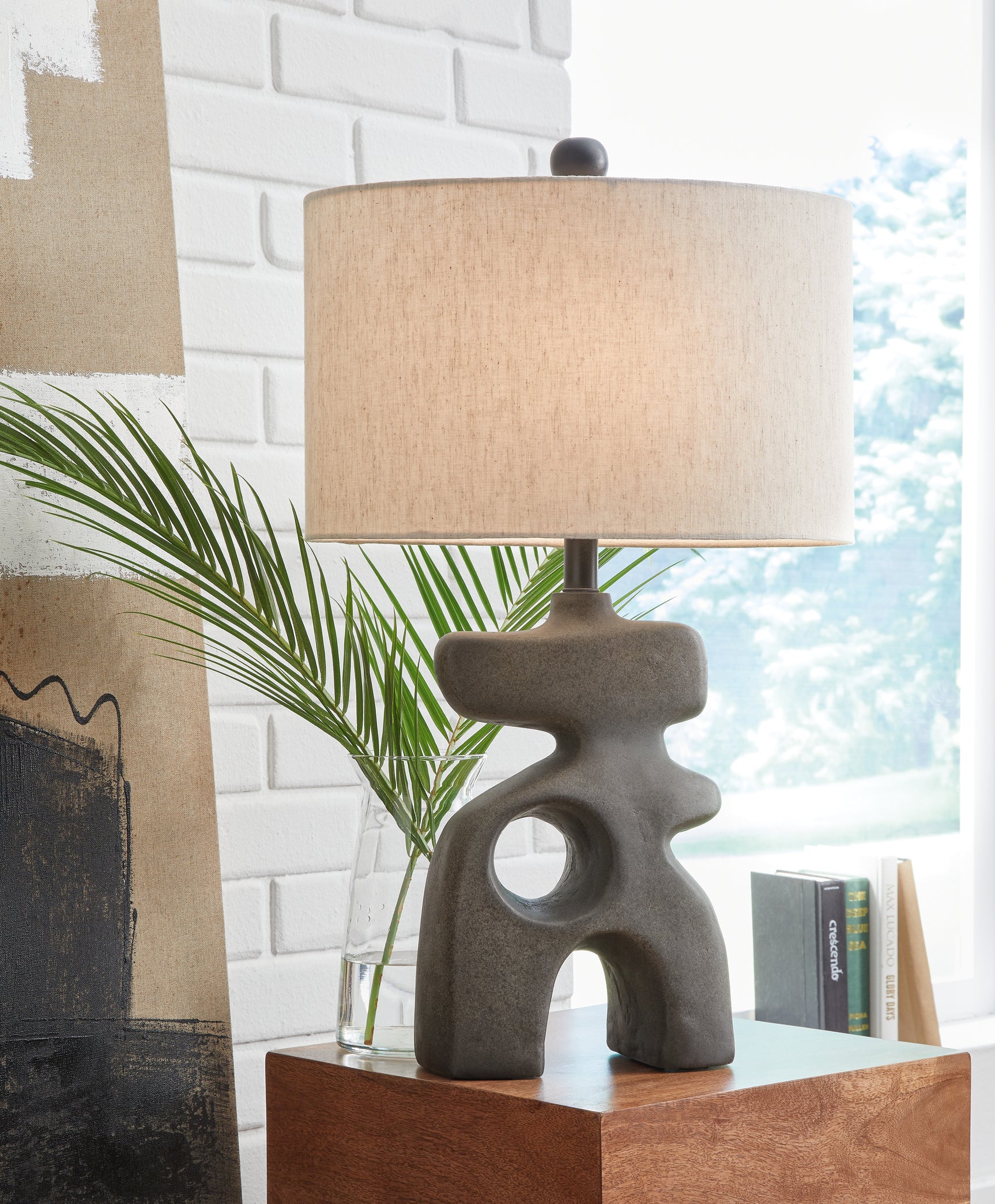 Tampa Furniture Outlet - Ashley Furniture - Danacy Lighting - Table Lamp (Set of 2) / Distressed Black - L235754X2