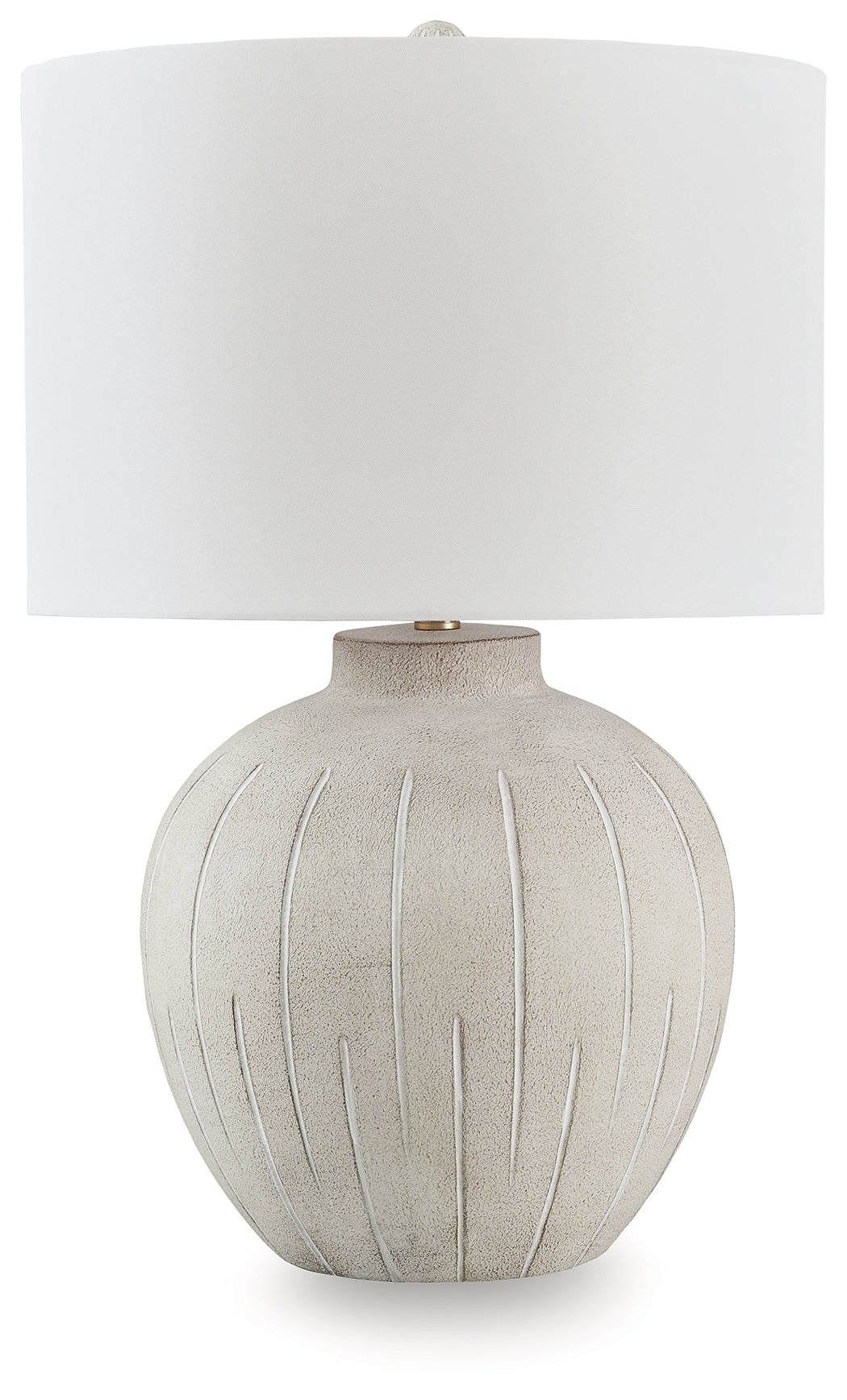 Tampa Furniture Outlet - Ashley Furniture - Calbert Lighting - Poly Table Lamp (1/CN) / Warm Gray - L235824