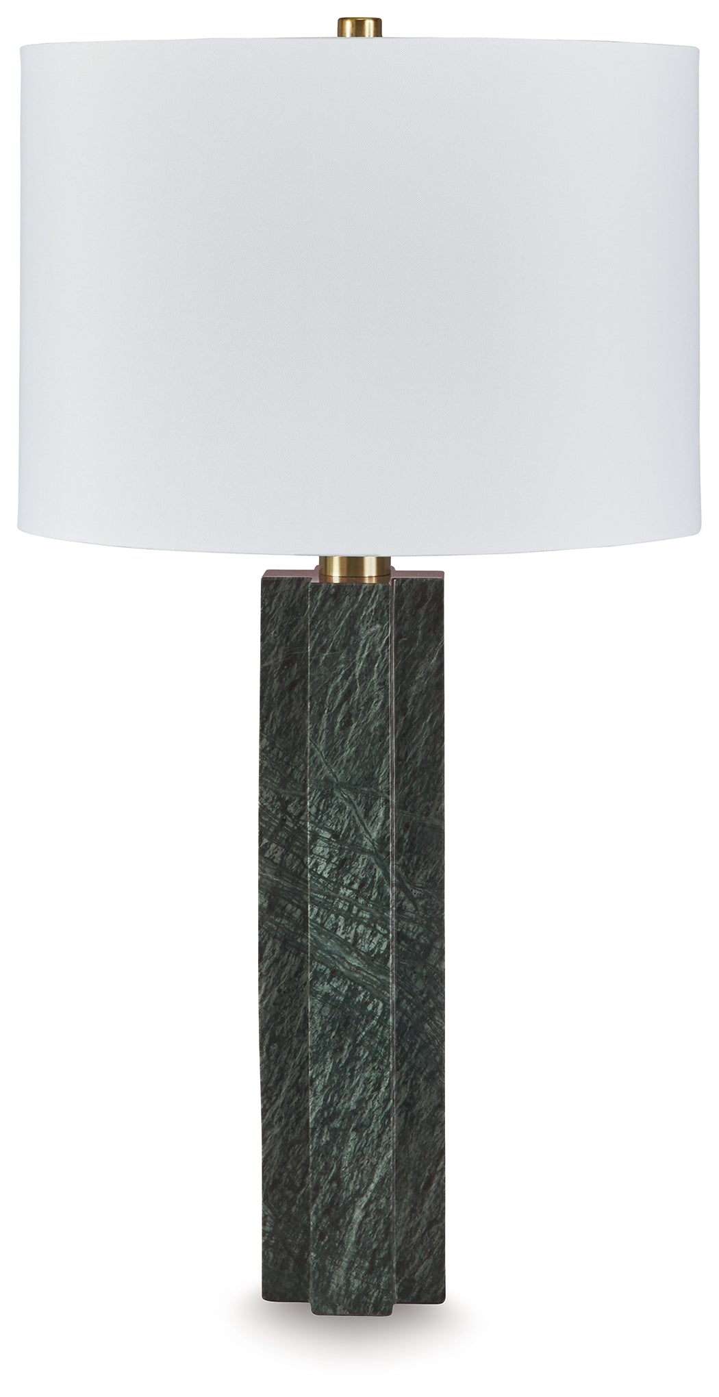 Tampa Furniture Outlet - Ashley Furniture - Keegan Lighting - Marble Table Lamp (1/CN) / Green - L429084