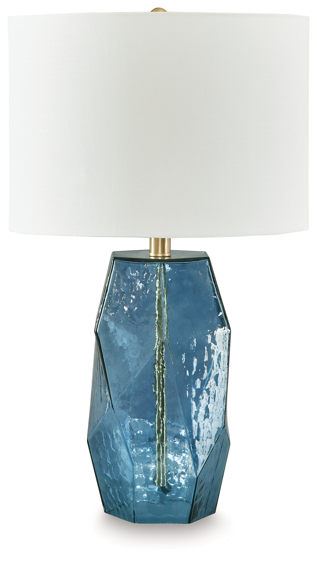 Tampa Furniture Outlet - Ashley Furniture - Tallow Lighting - Glass Table Lamp (1/CN) / Blue - L430854