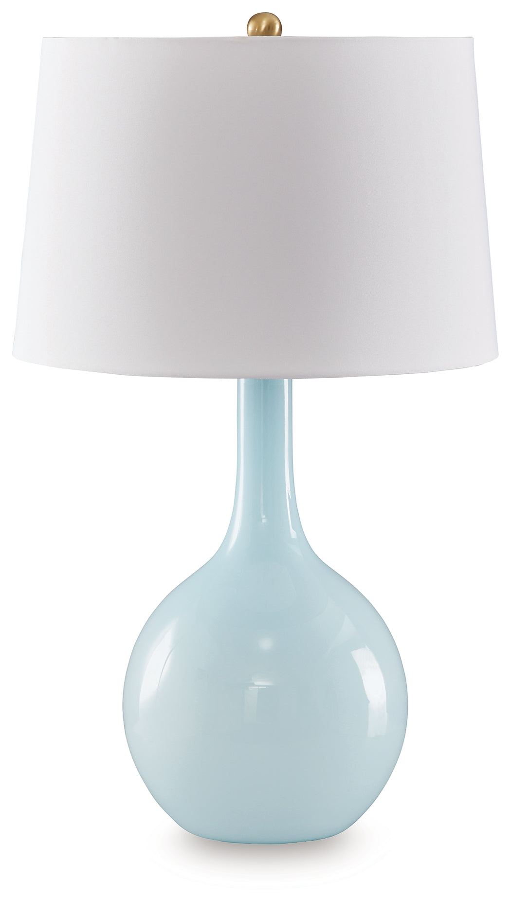 Tampa Furniture Outlet - Ashley Furniture - Rylanton Lighting - Glass Table Lamp (1/CN) / Aqua - L430874