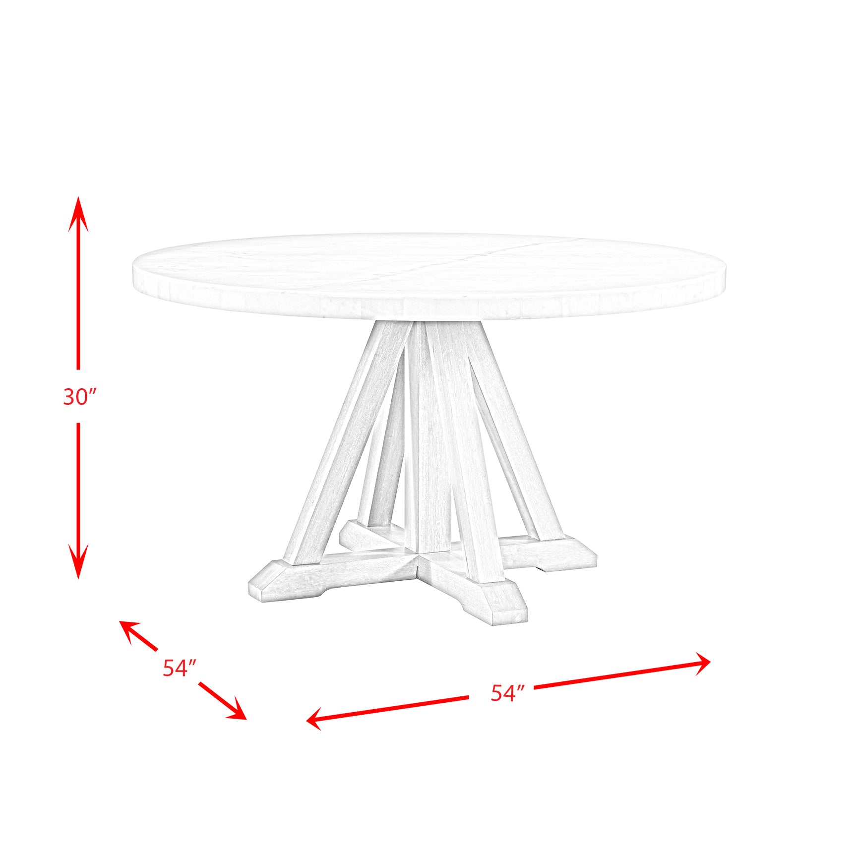 Lakeview Round Dining Table - Tampa Furniture Outlet