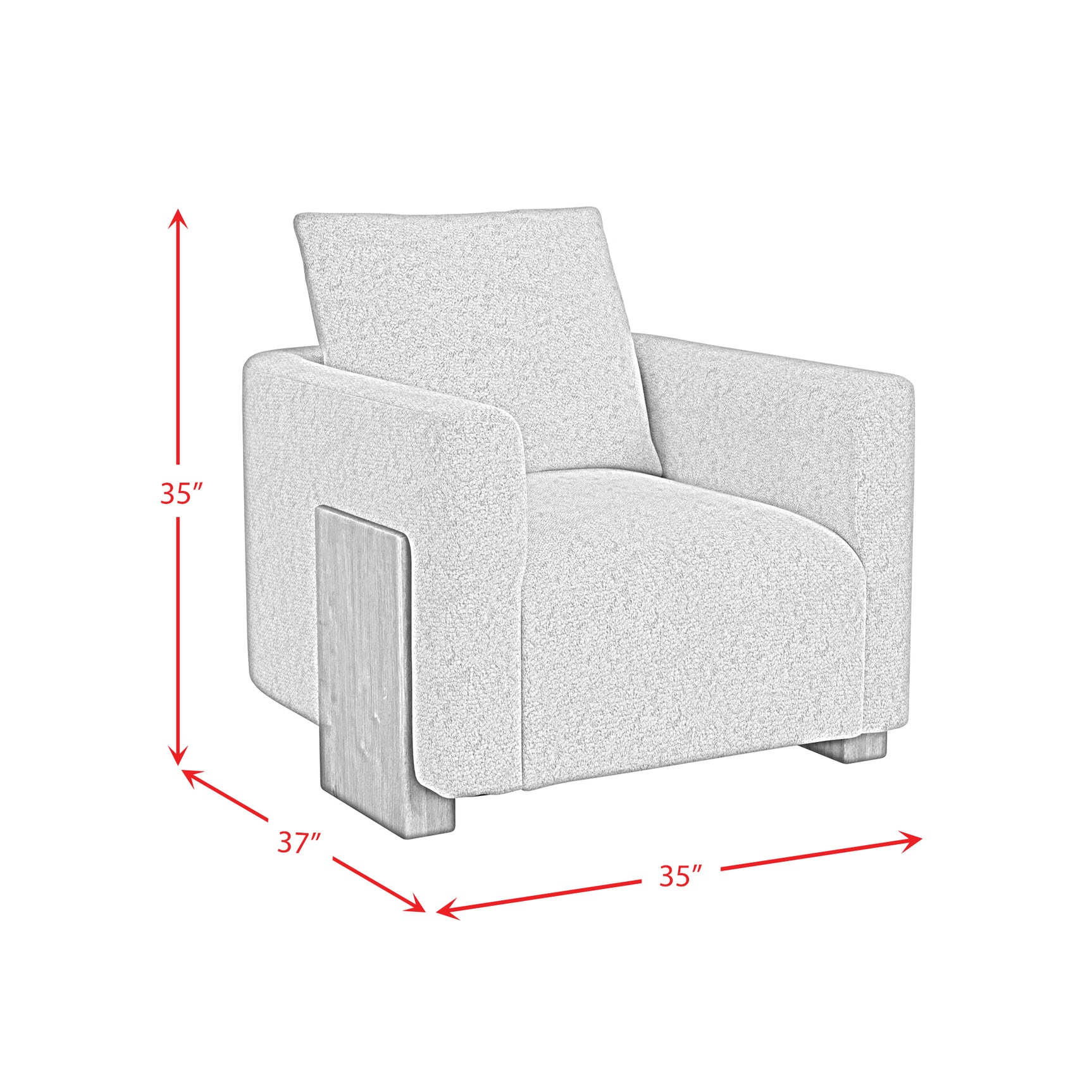 Lanvin Accent Chair in Bama Toast - Tampa Furniture Outlet