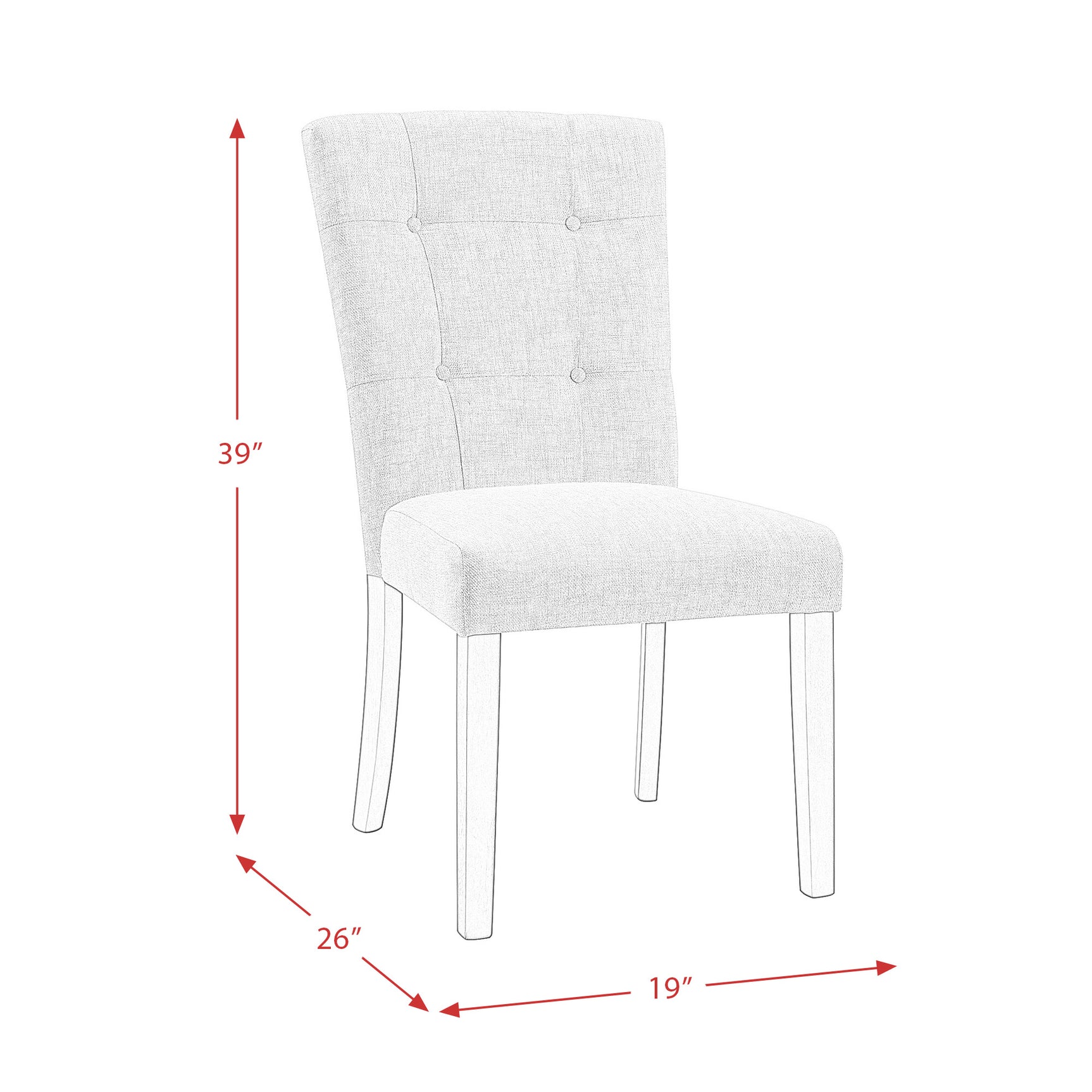 Lexi 5PC Dining Set-Table & Four Chairs - Tampa Furniture Outlet