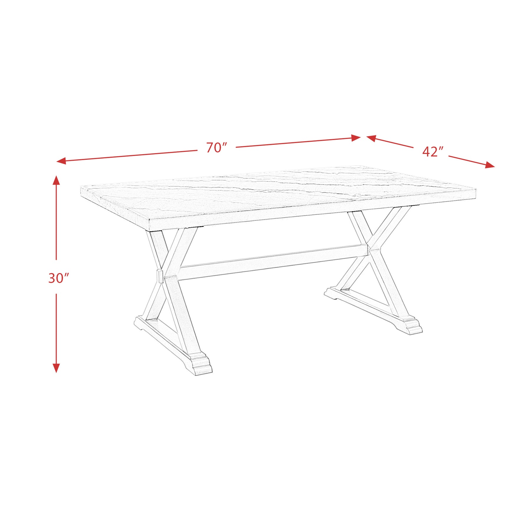 Lexi Dining Table in Espresso Base / White Marble Top - Tampa Furniture Outlet