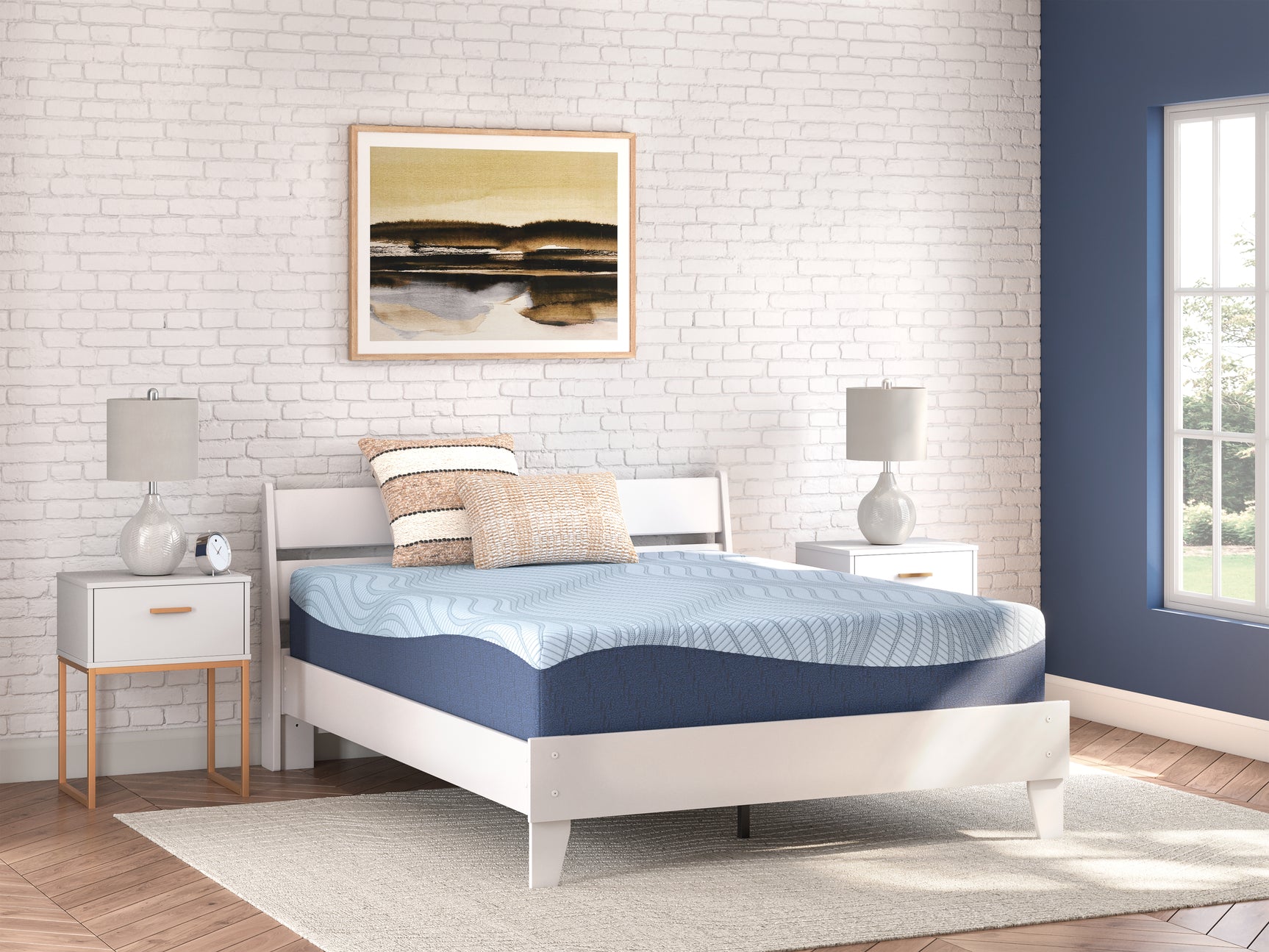 Tampa Furniture Outlet - Ashley Furniture - Peak 2.0 12 Memory Foam Mattresses - California King / White - M20651
