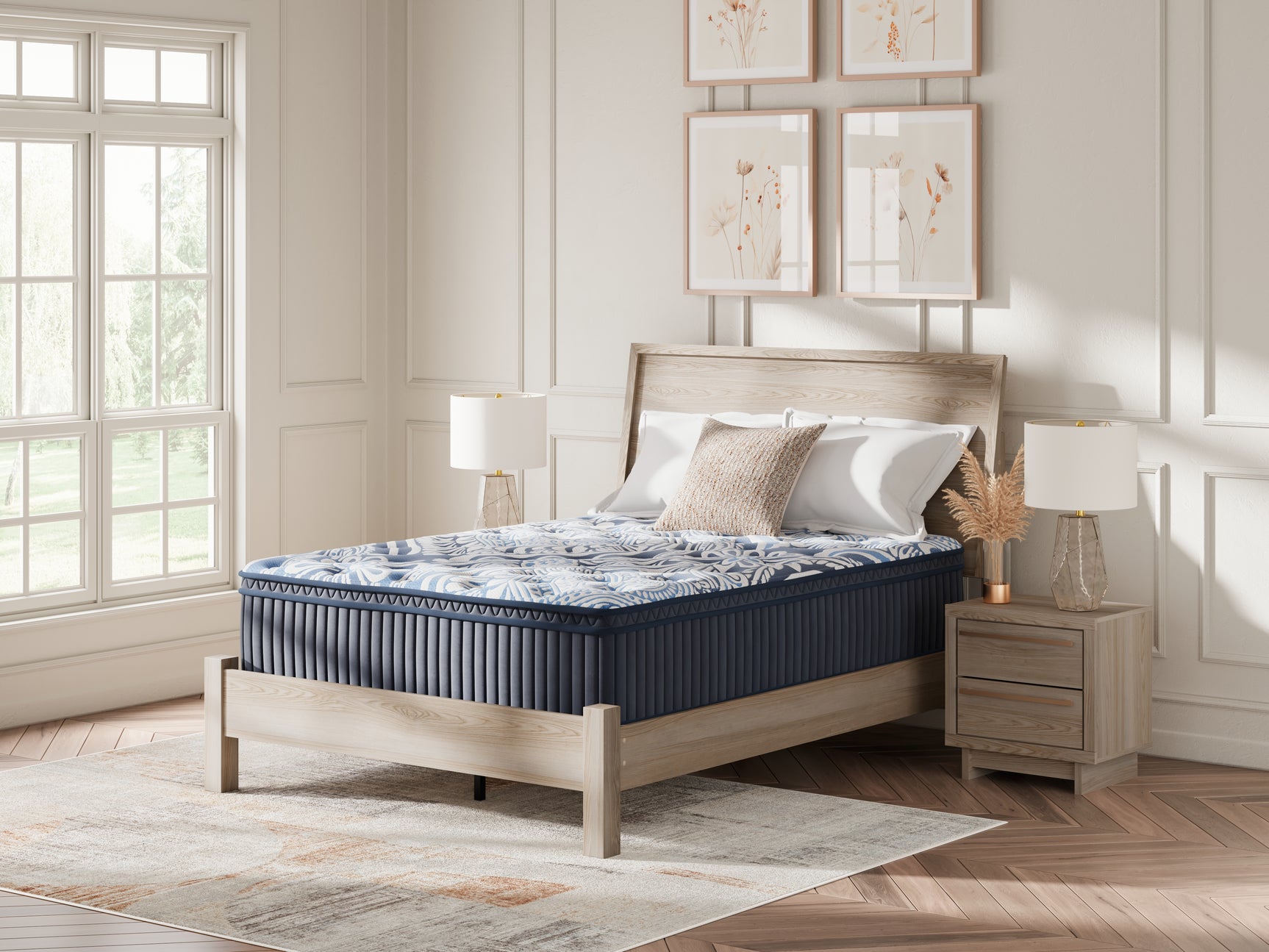 Tampa Furniture Outlet - Ashley Furniture - Plush Luxe 2.0 Mattresses - Queen / Blue - M49731