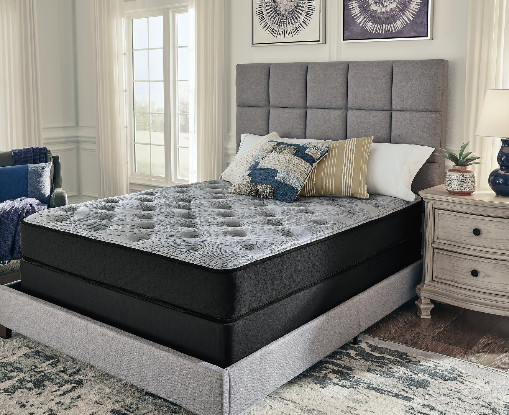 Tampa Furniture Outlet - Ashley Furniture - Comfort Plus Mattresses - Twin / Gray - M50911