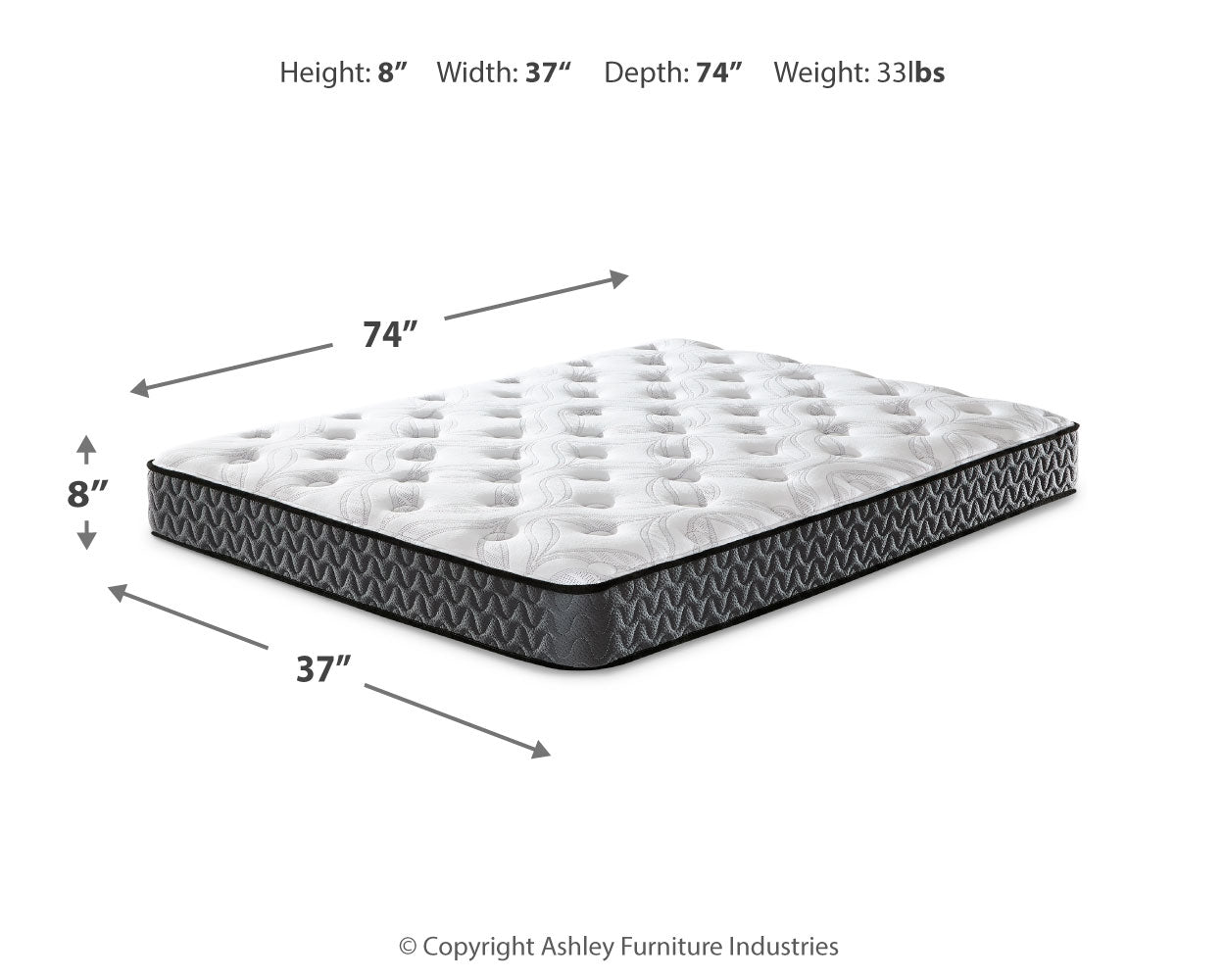 8 Inch Bonnell Hybrid Mattresses - Tampa Furniture Outlet