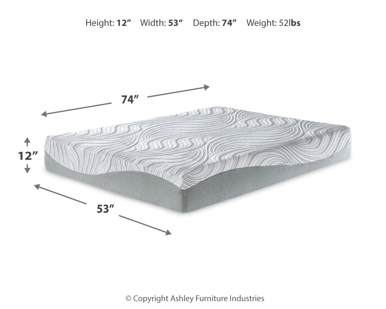 12 Inch Memory Foam Mattresses - Tampa Furniture Outlet