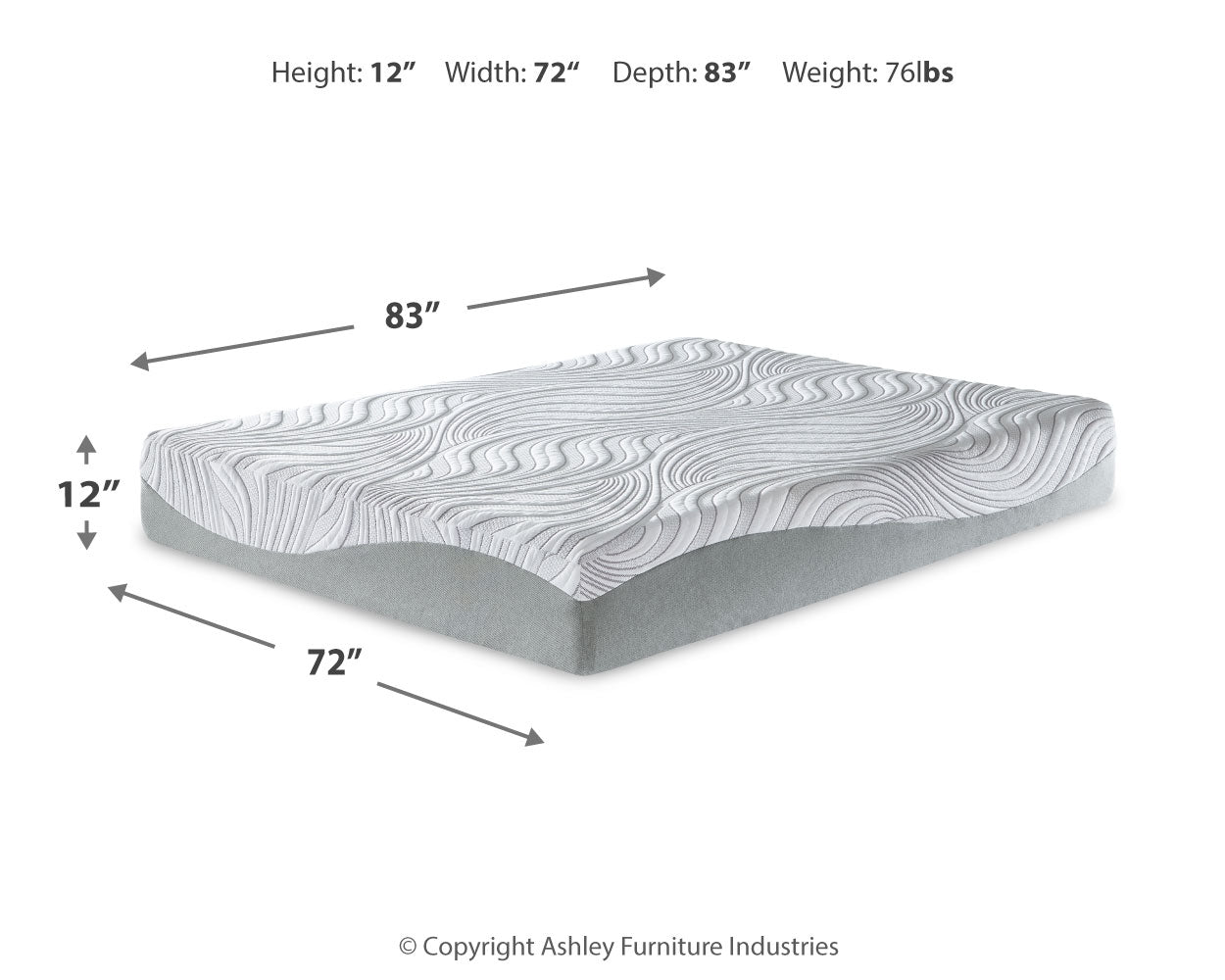 12 Inch Memory Foam Mattresses - Tampa Furniture Outlet