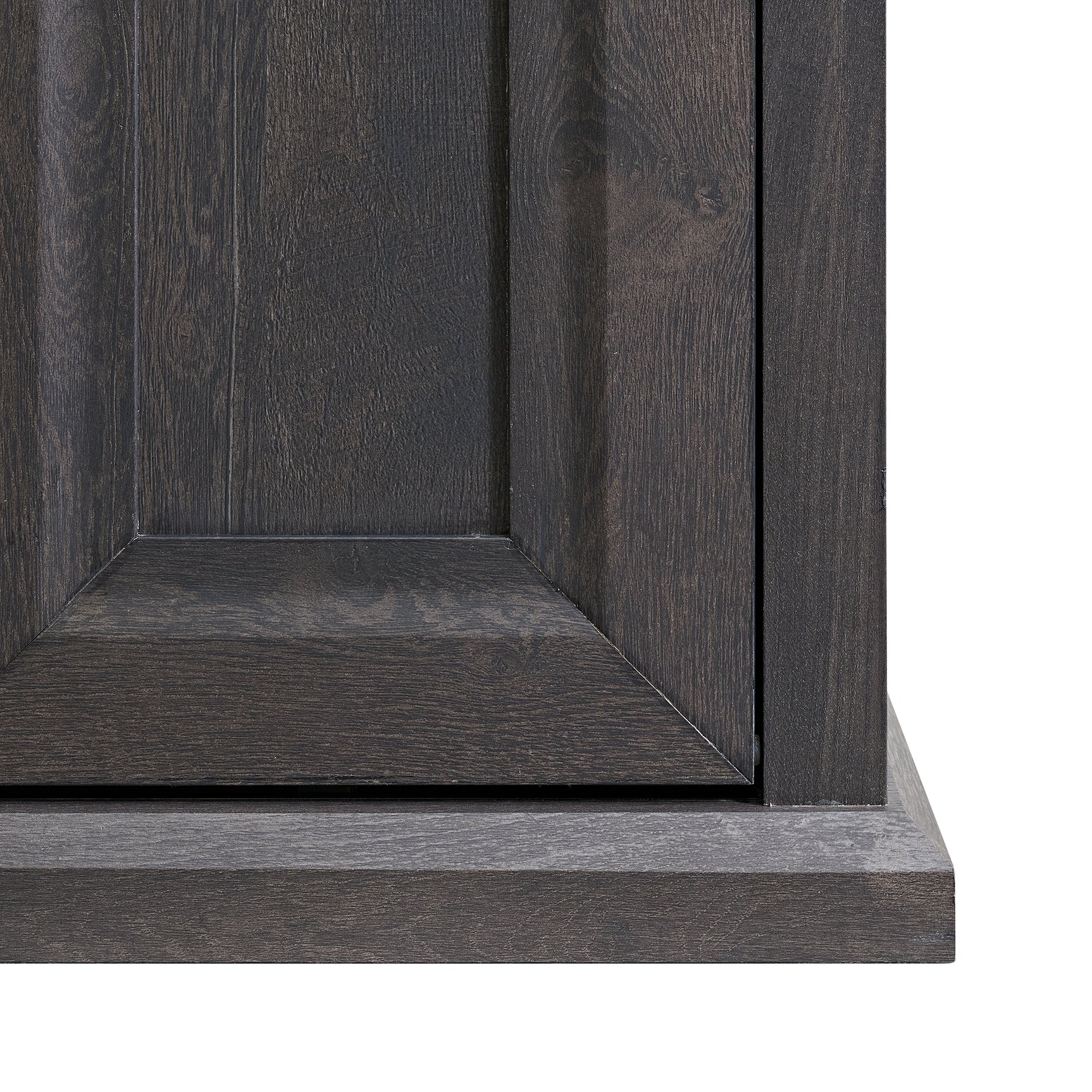 Macau Console with 23" Fireplace Insert in Grey