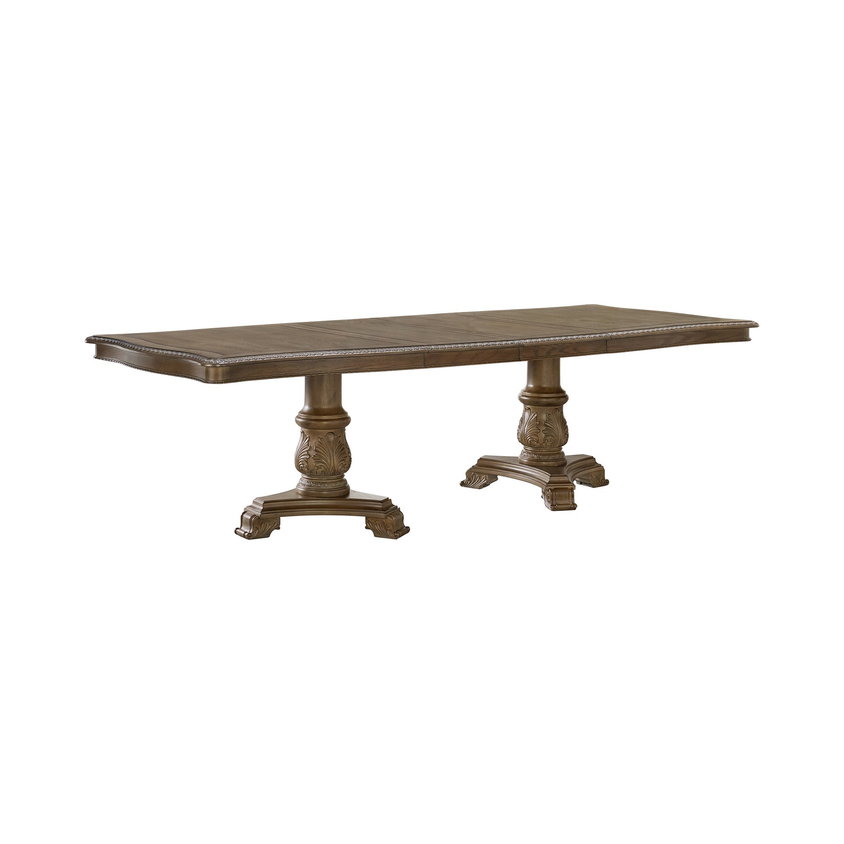 Madison Park Rectangular Dining Table with 2 18" Leaves in Walnut