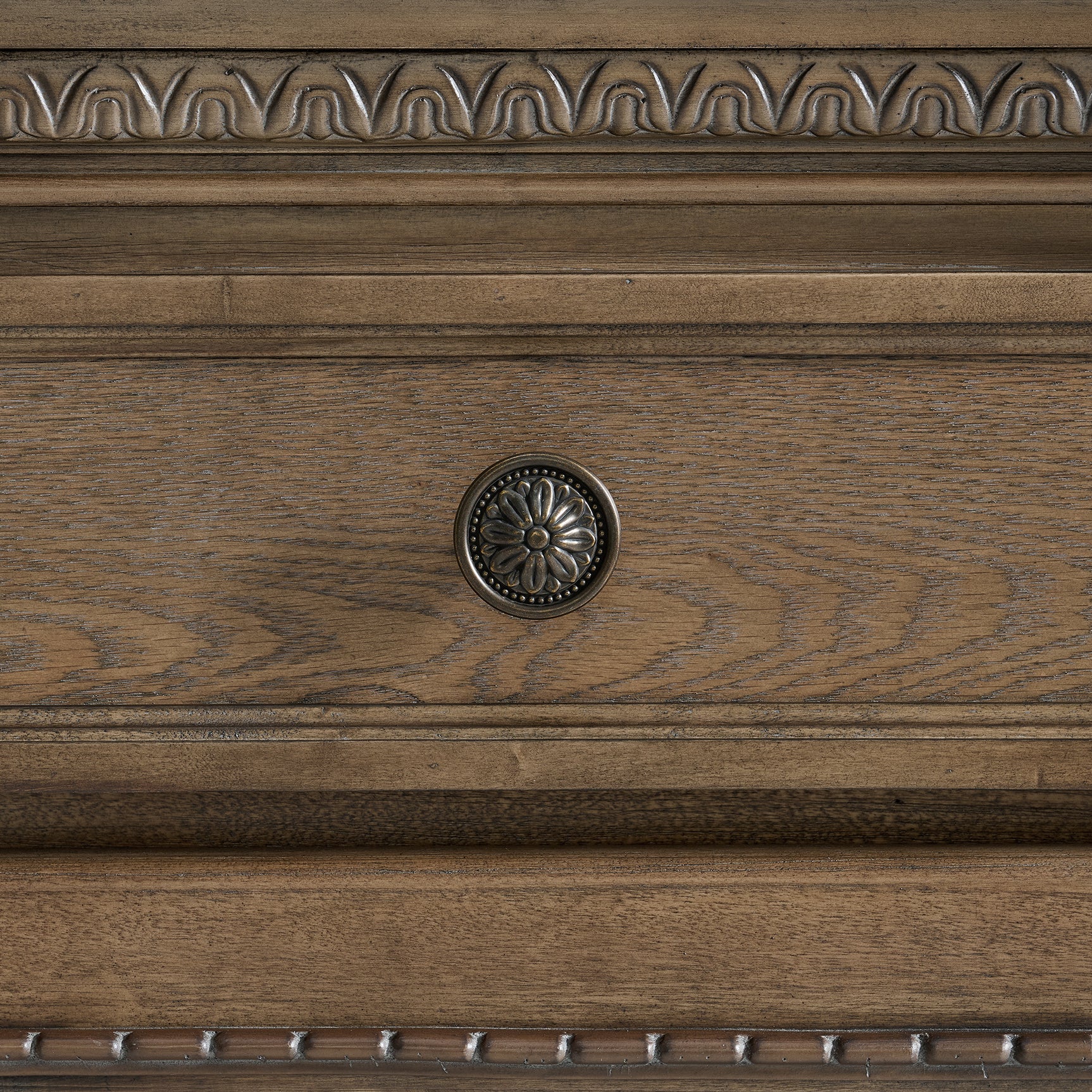 Madison Park Server and Hutch with LED in Walnut - Tampa Furniture Outlet