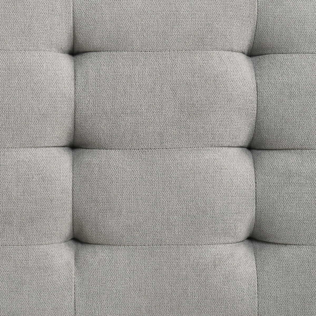 Malibu Bench with Grey Fabric in Walnut