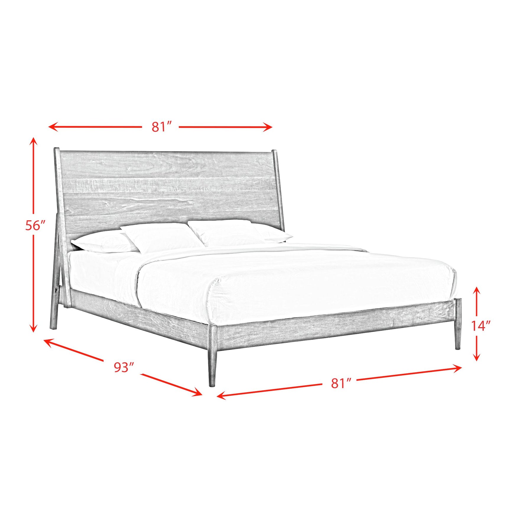 Malibu King Panel Bed in Walnut - Tampa Furniture Outlet