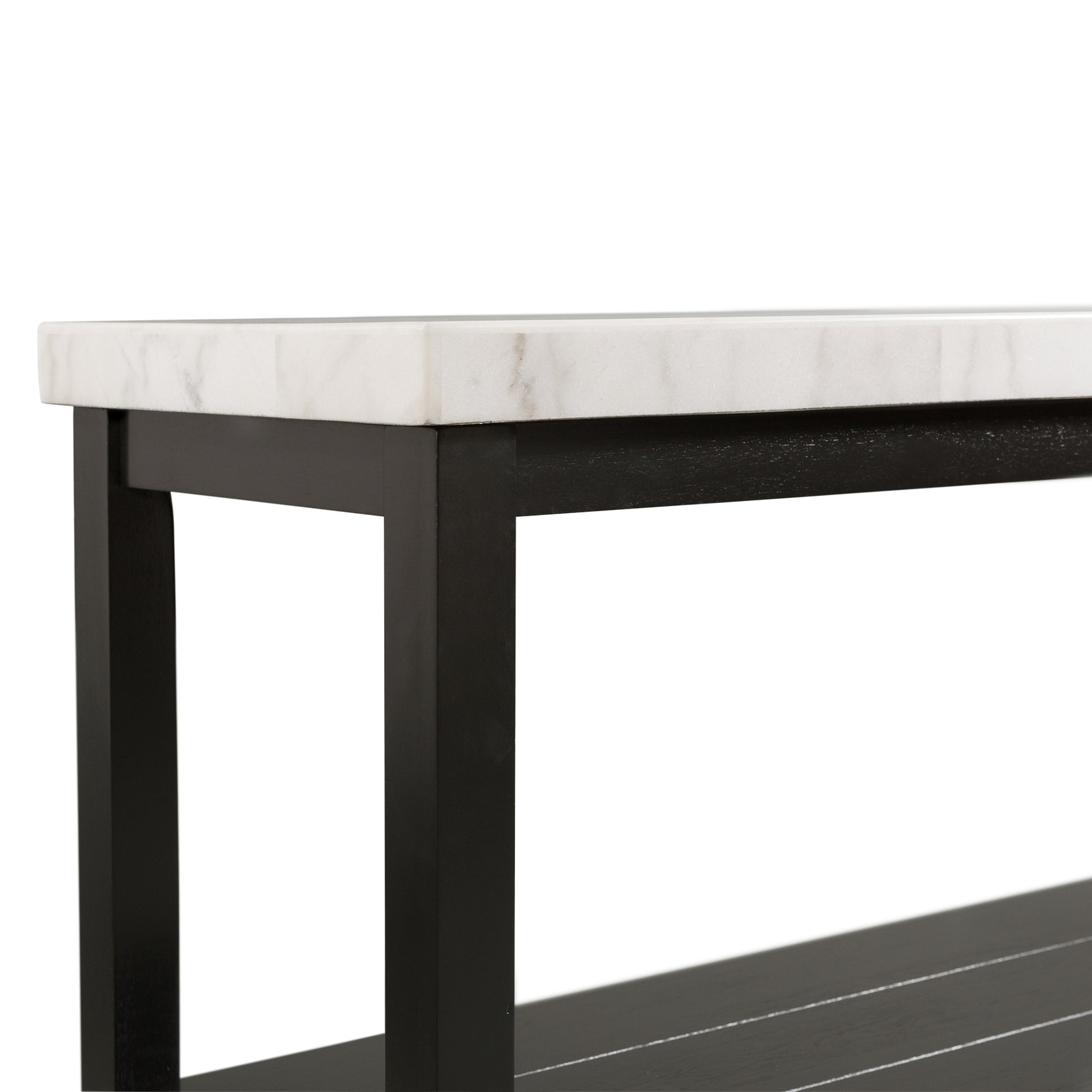 Marcello w/ White Top - Sofa Table - Tampa Furniture Outlet