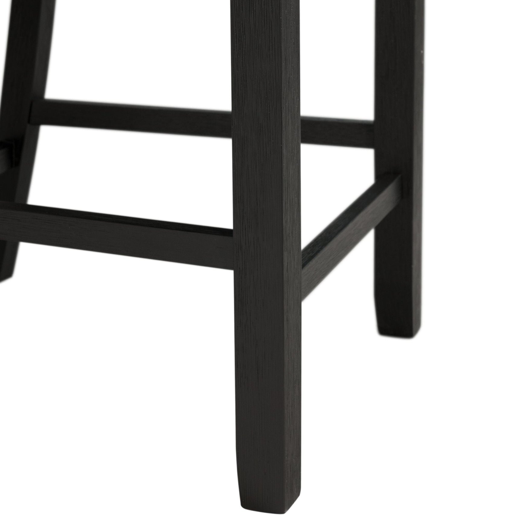 Martin Counter Side Chair with Grey Fabric - Black Finish (2 Per Carton) - Tampa Furniture Outlet