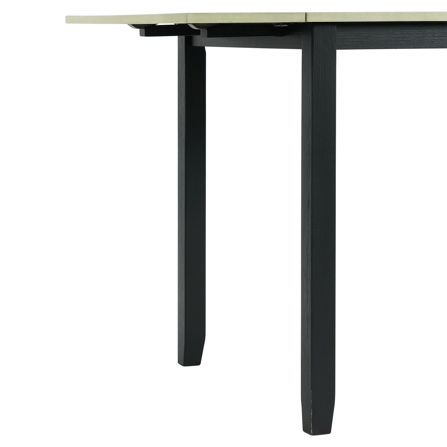 Martin 3 pc Drop Leaf Dining Set (Black Base) - Tampa Furniture Outlet