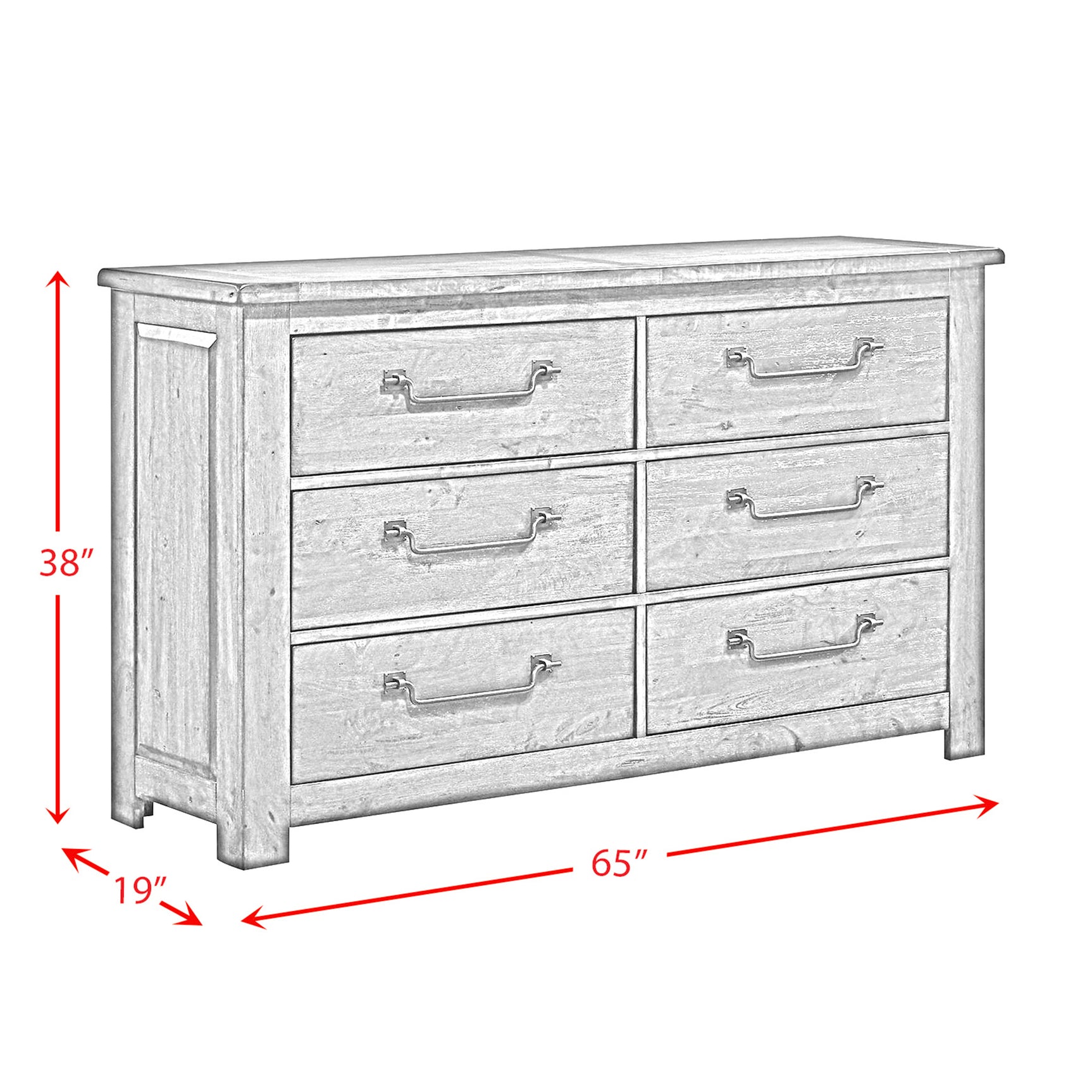 Maverick Dresser Grey - Tampa Furniture Outlet
