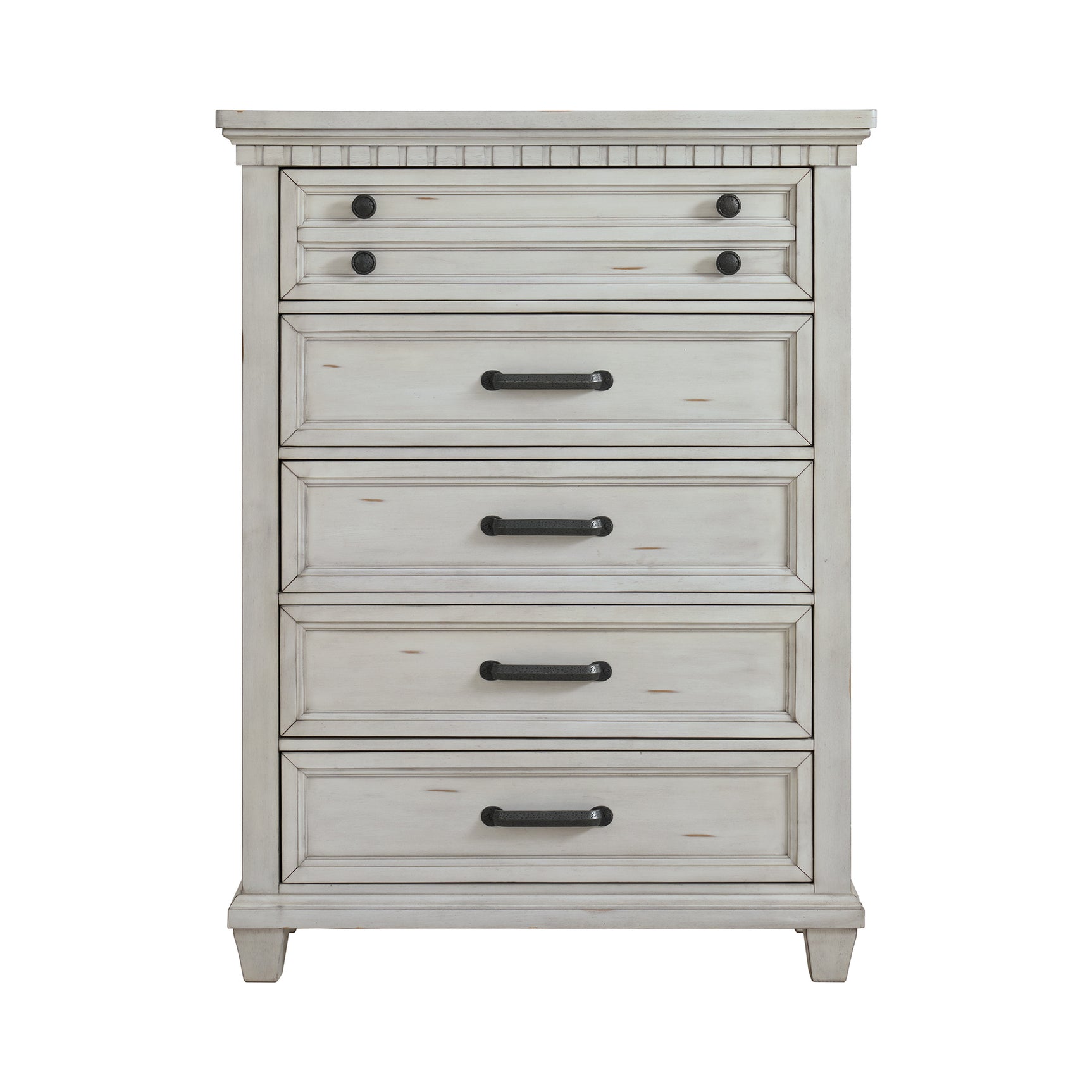 McCoy 5-Drawer Chest in Antique White