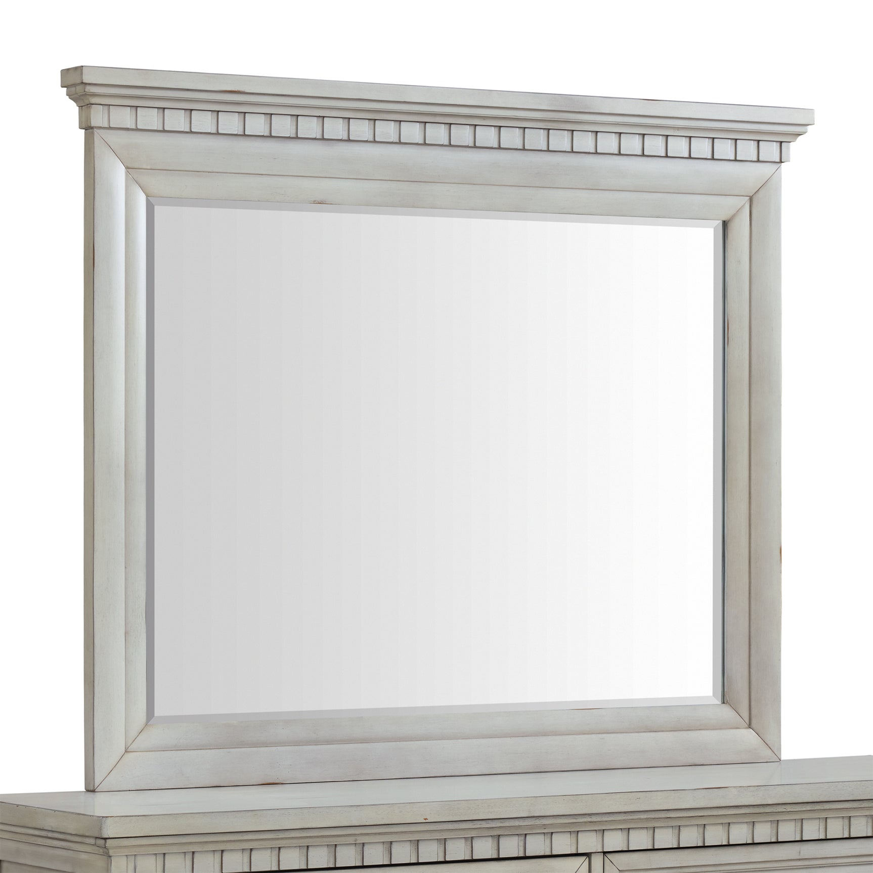 McCoy Dresser and Mirror Set in Antique White