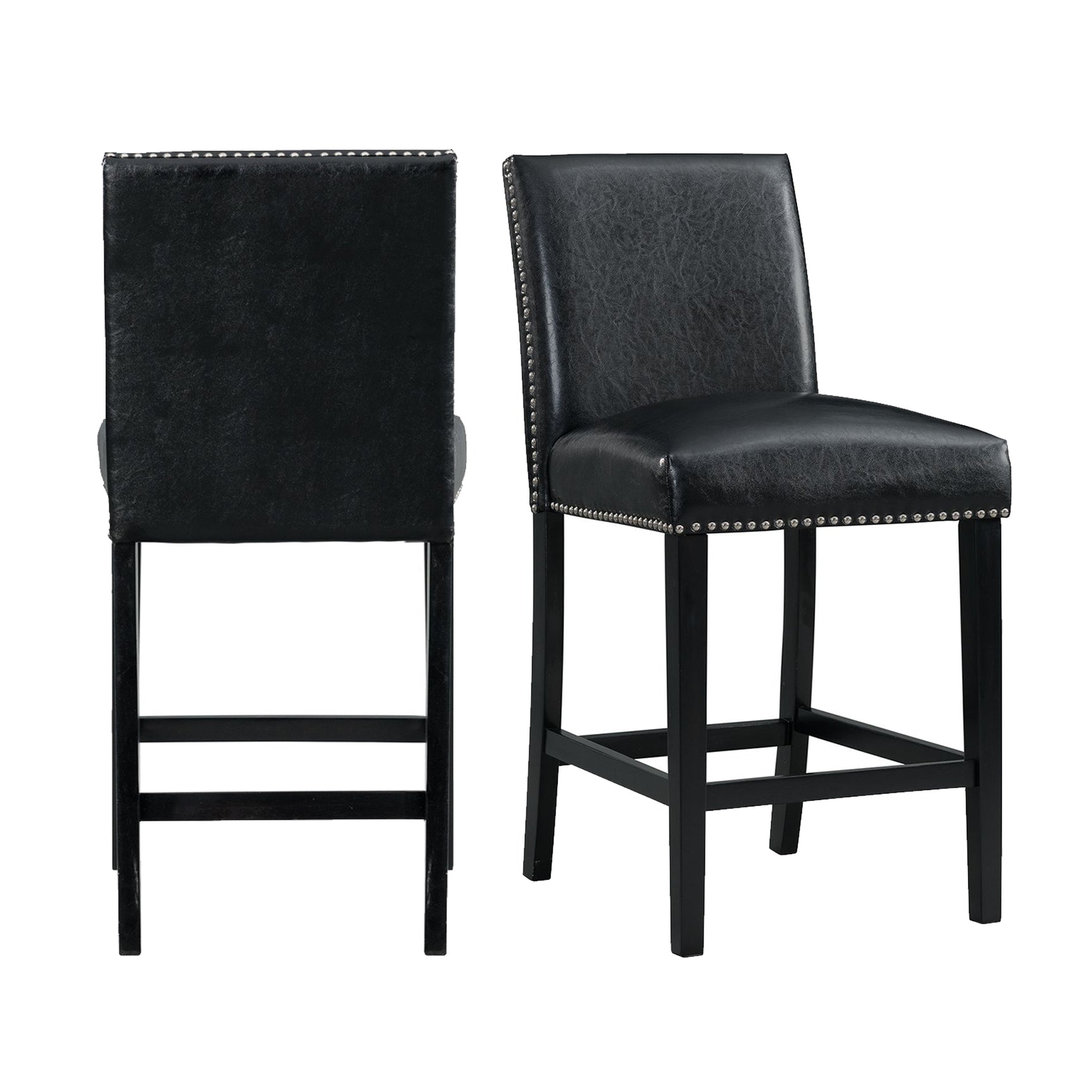 Meridian Counter Side Chair Black (2 Per Pack) - Tampa Furniture Outlet