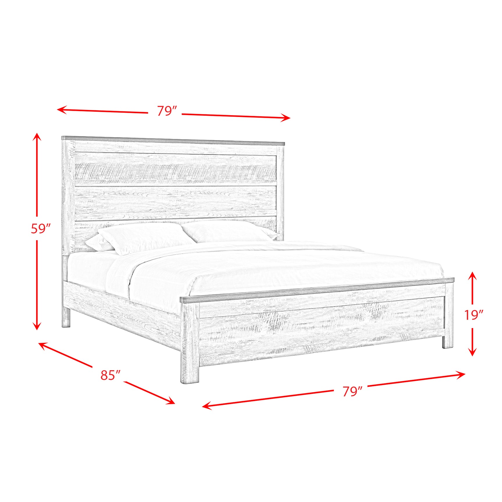 Millers Cove King Panel Bed - Tampa Furniture Outlet