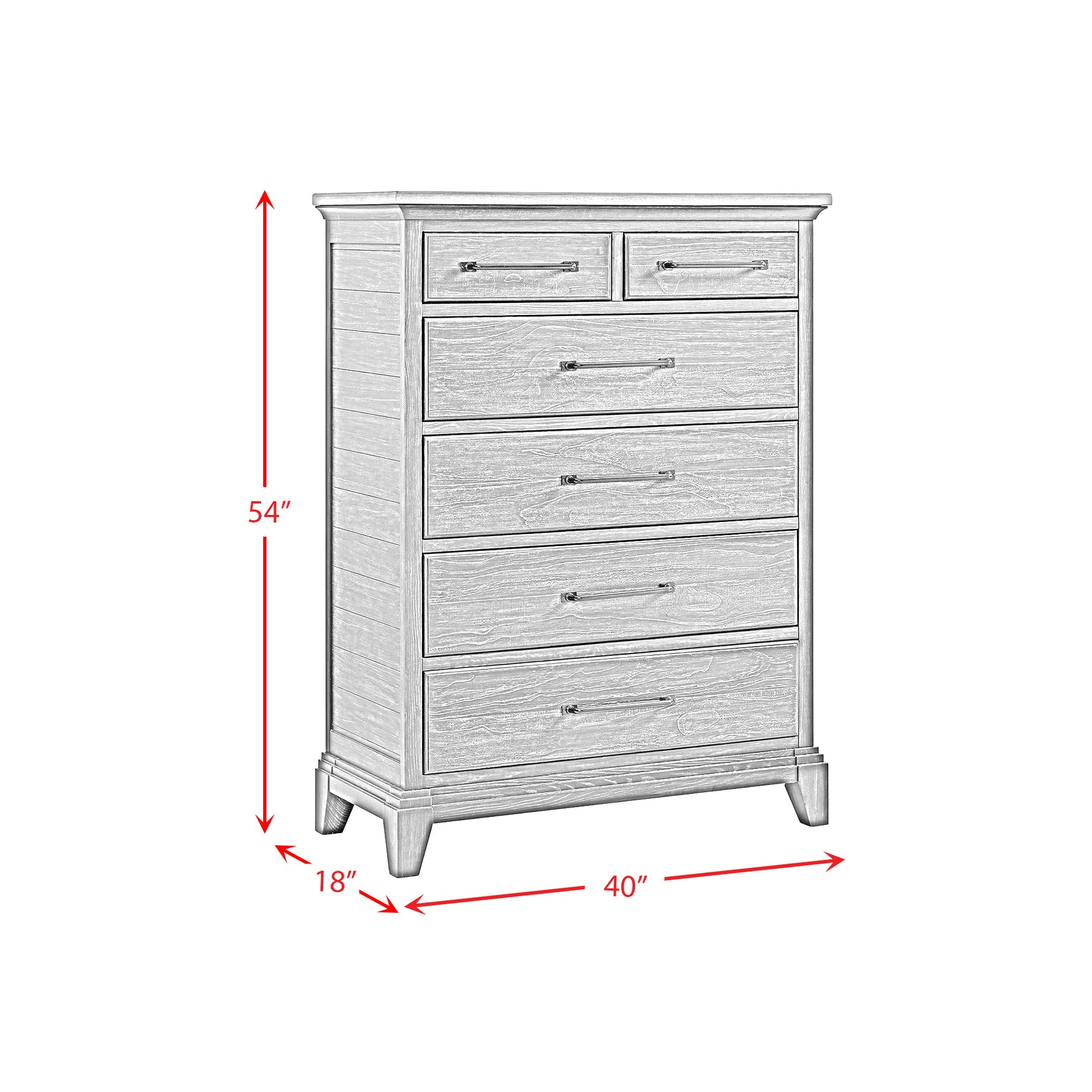 Montrose Chest in Espresso & Brown - Tampa Furniture Outlet