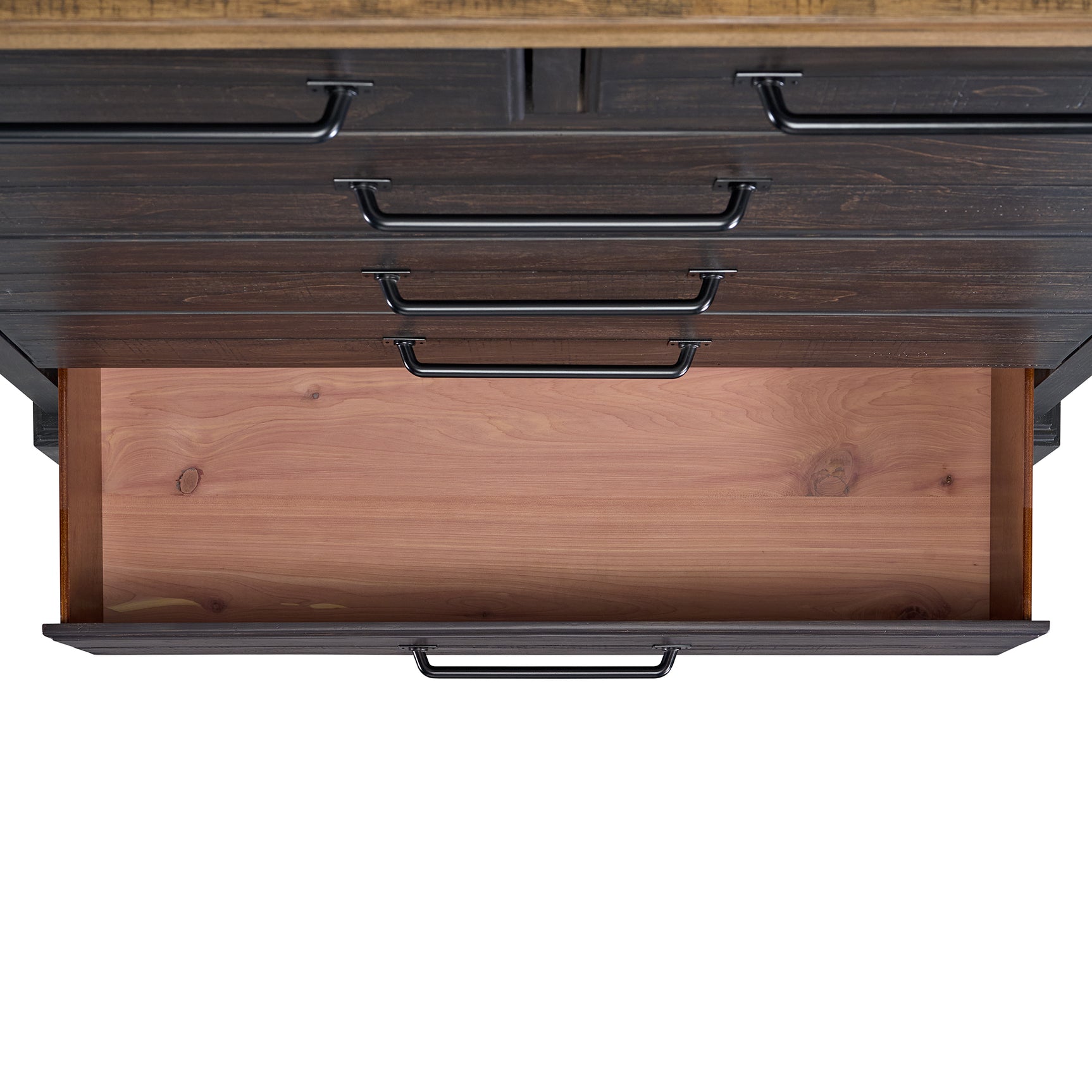 Montrose Chest in Espresso & Brown - Tampa Furniture Outlet
