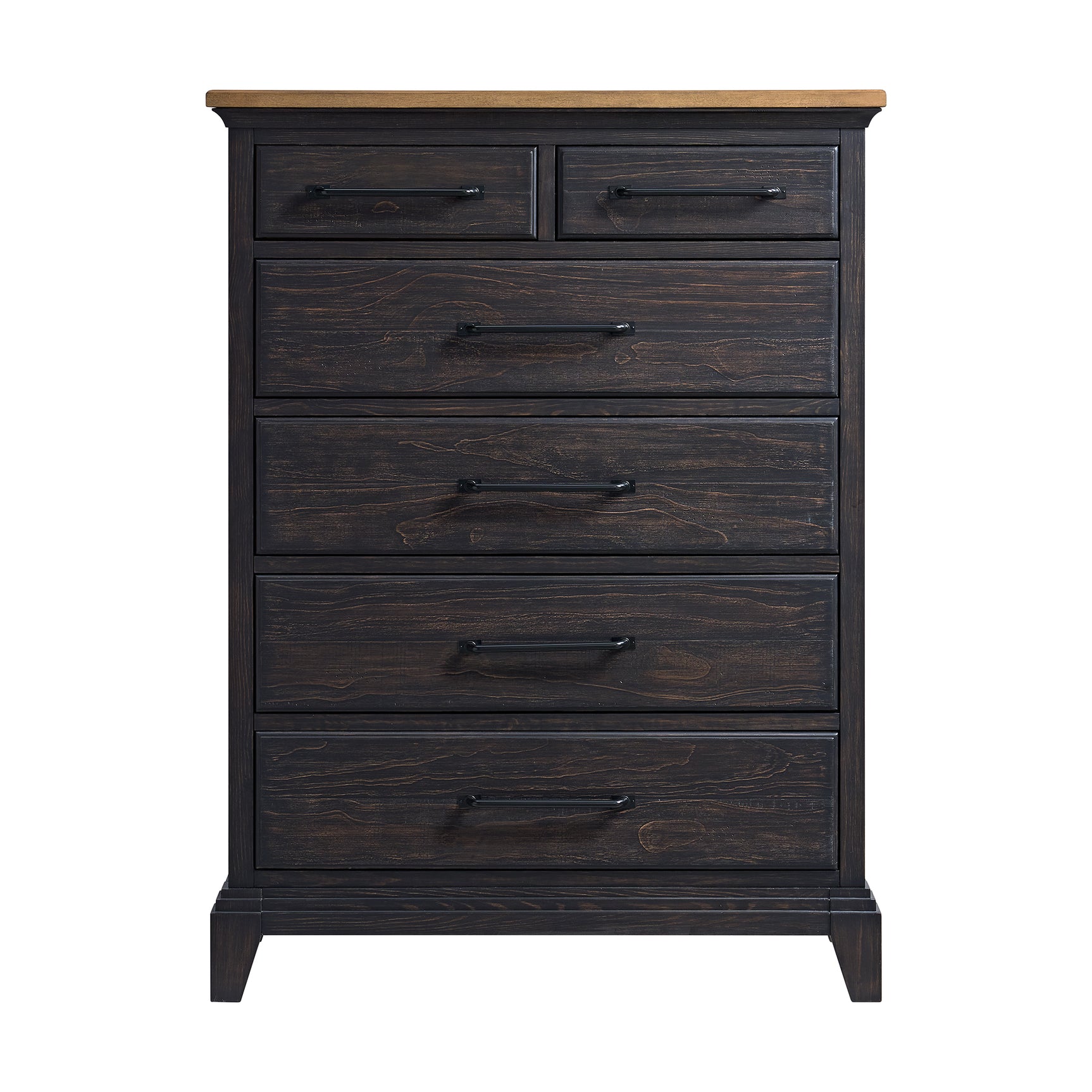 Montrose Chest in Espresso & Brown - Tampa Furniture Outlet