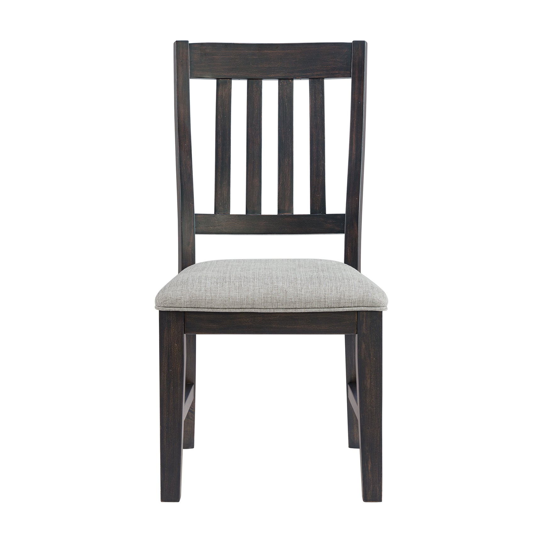 Montrose Dining Side Chair with Light Grey Fabric in Espresso (2 Per Carton) - Tampa Furniture Outlet