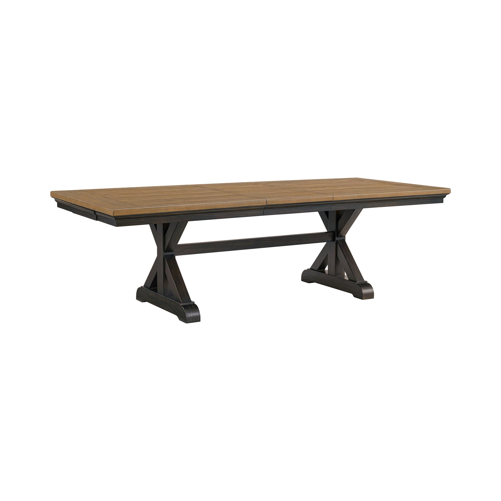 Montrose Dining Table with 20" Leaf in Espresso and Brown