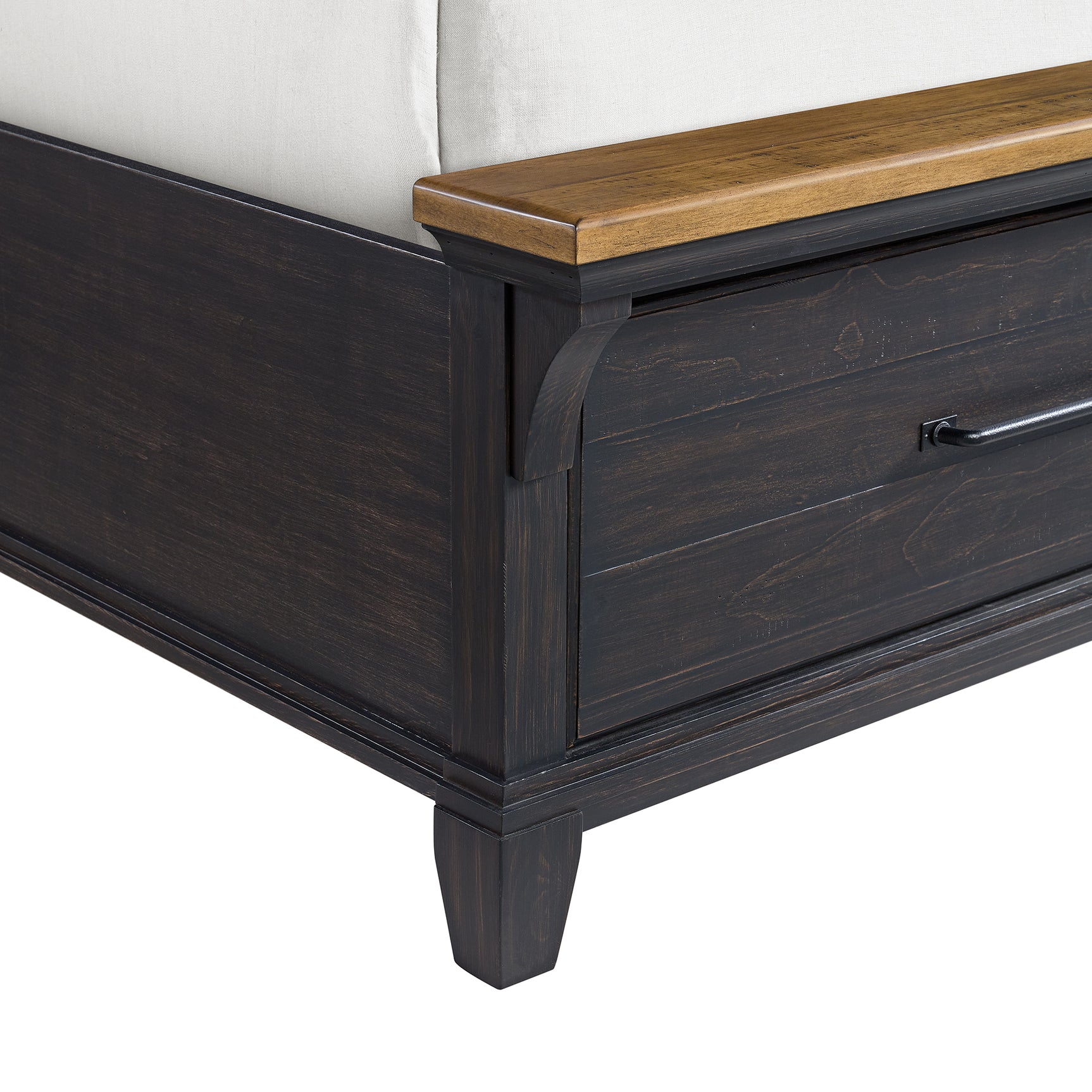 Montrose King Storage Bed in Espresso & Brown