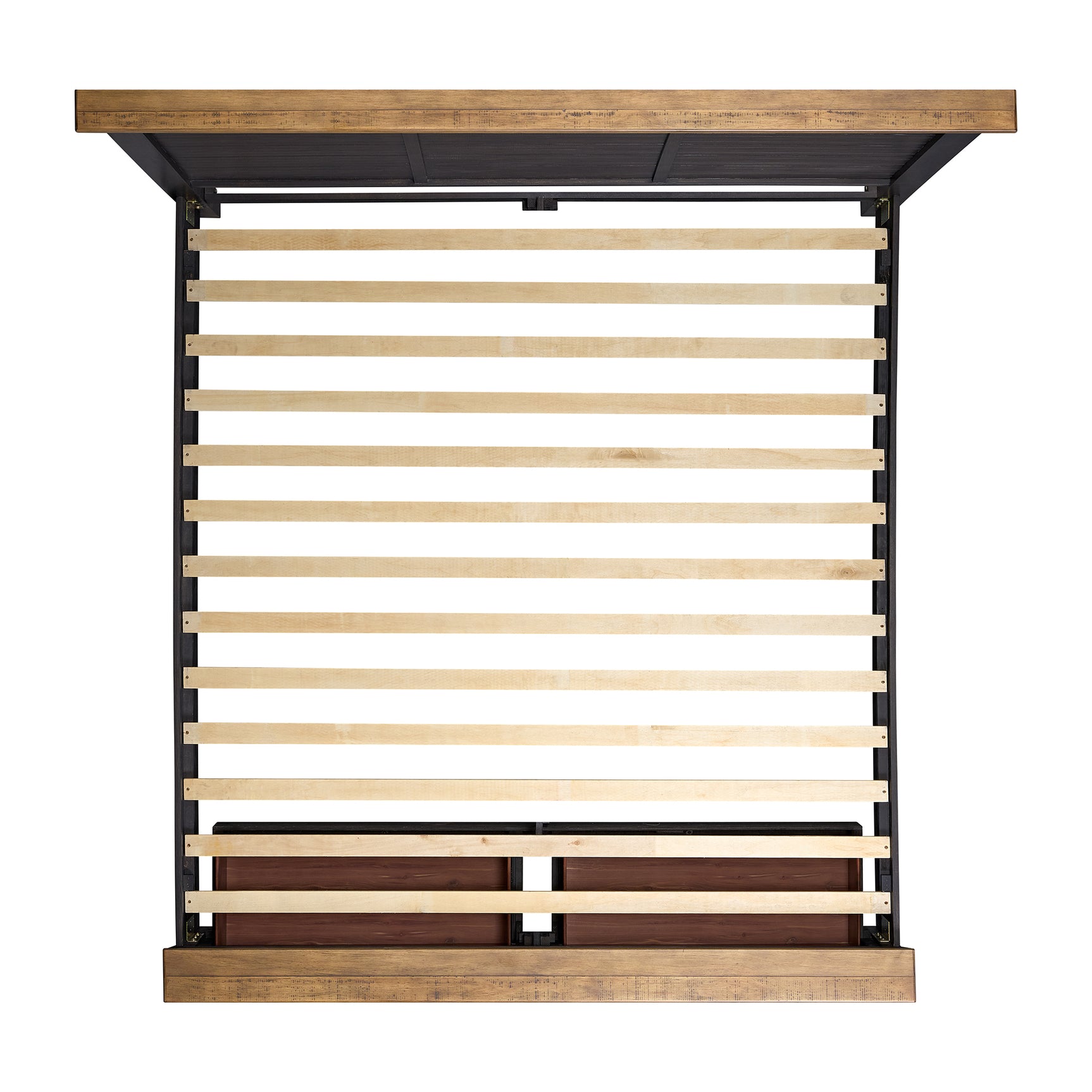 Montrose King Storage Bed in Espresso & Brown