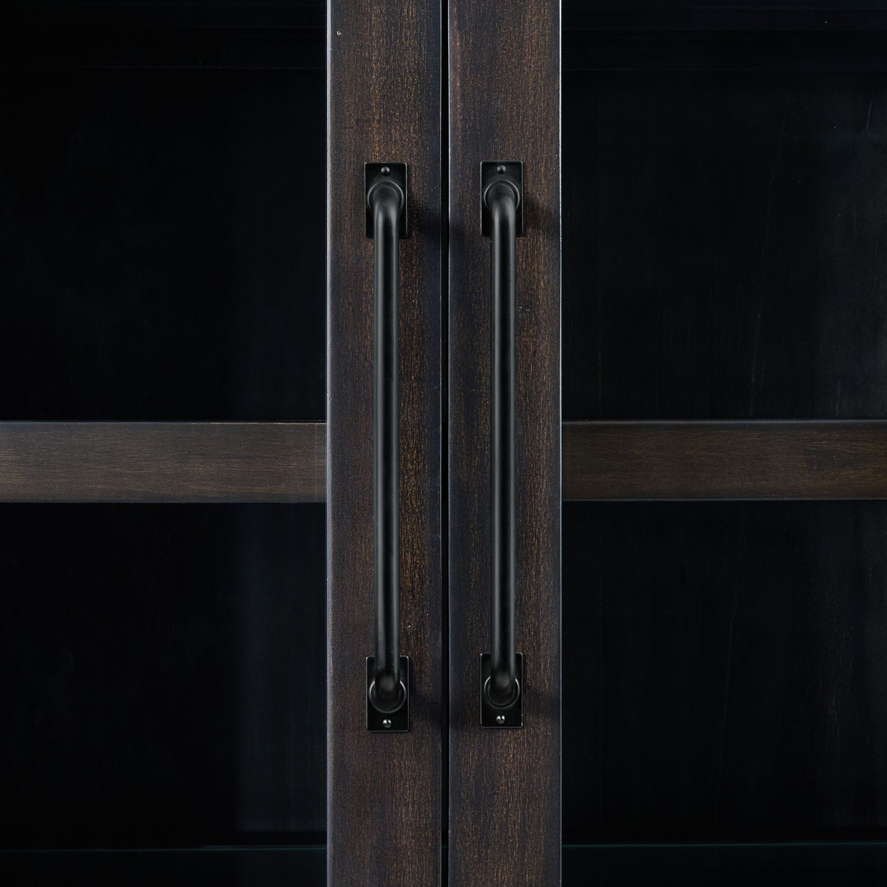 Montrose Server and Hutch with LED Light in Espresso and Brown