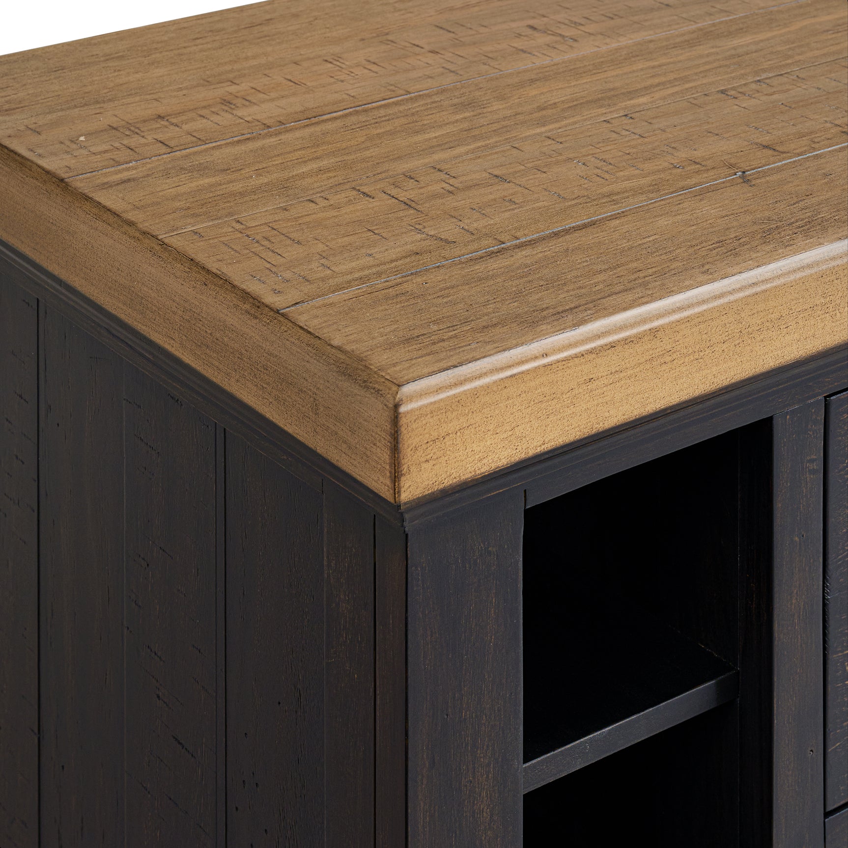 Montrose Server in Espresso and Brown - Tampa Furniture Outlet