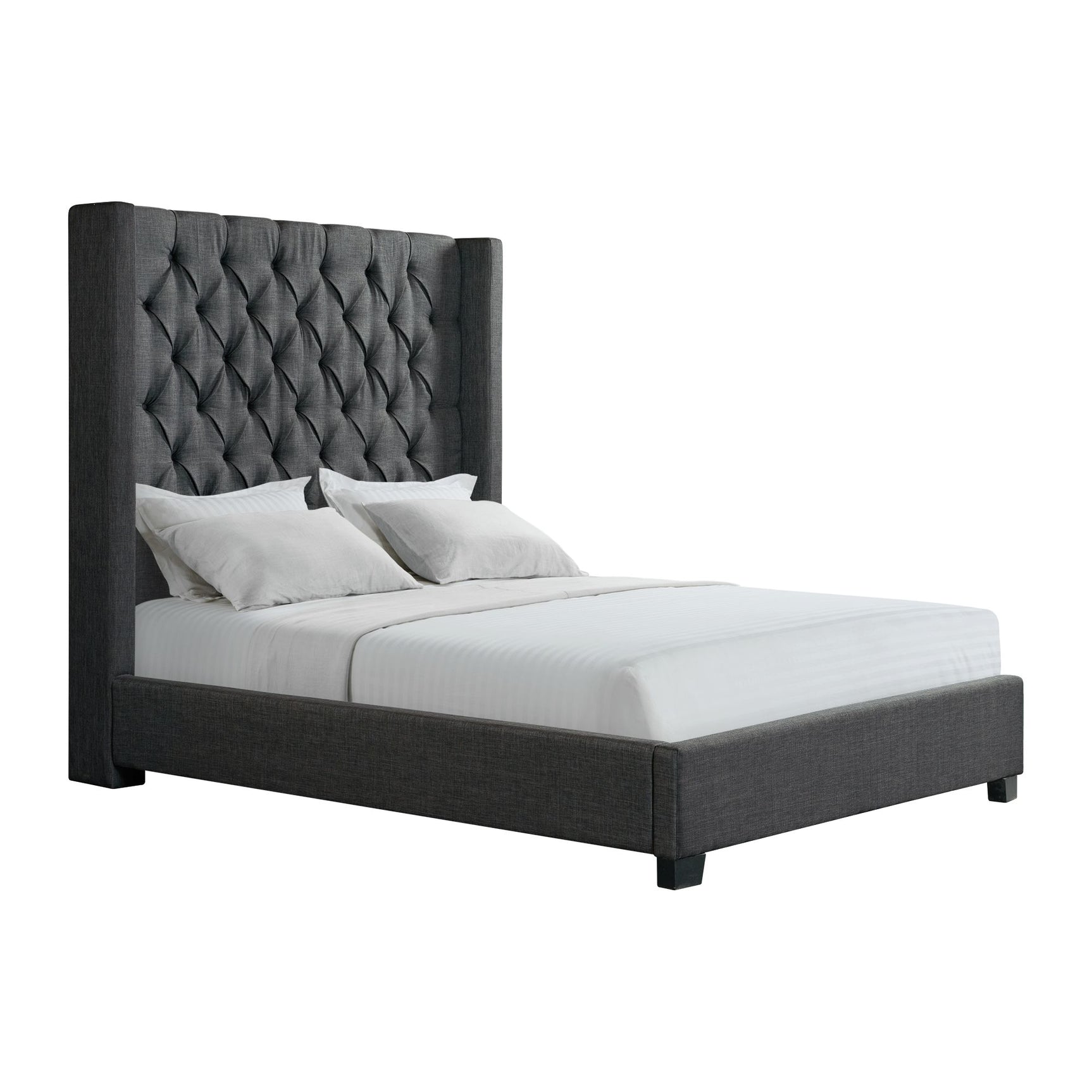 Morrow Queen Bed in Heirloom Charcoal - Tampa Furniture Outlet