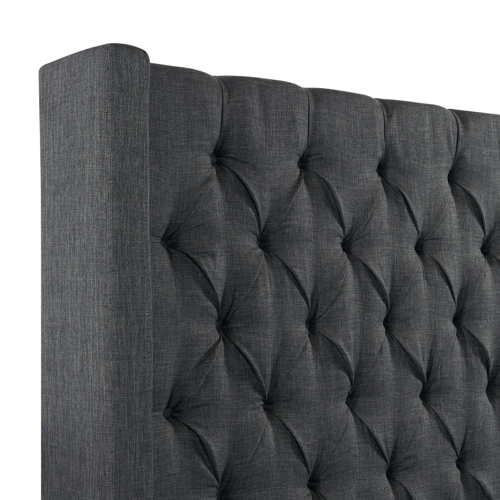 Morrow King Bed in Heirloom Charcoal - Tampa Furniture Outlet