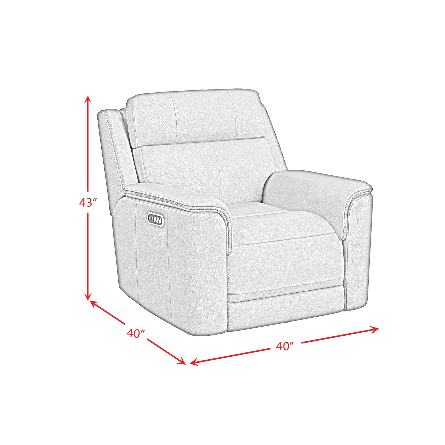 Mustang P3 Recliner in Aline Butternut - Tampa Furniture Outlet