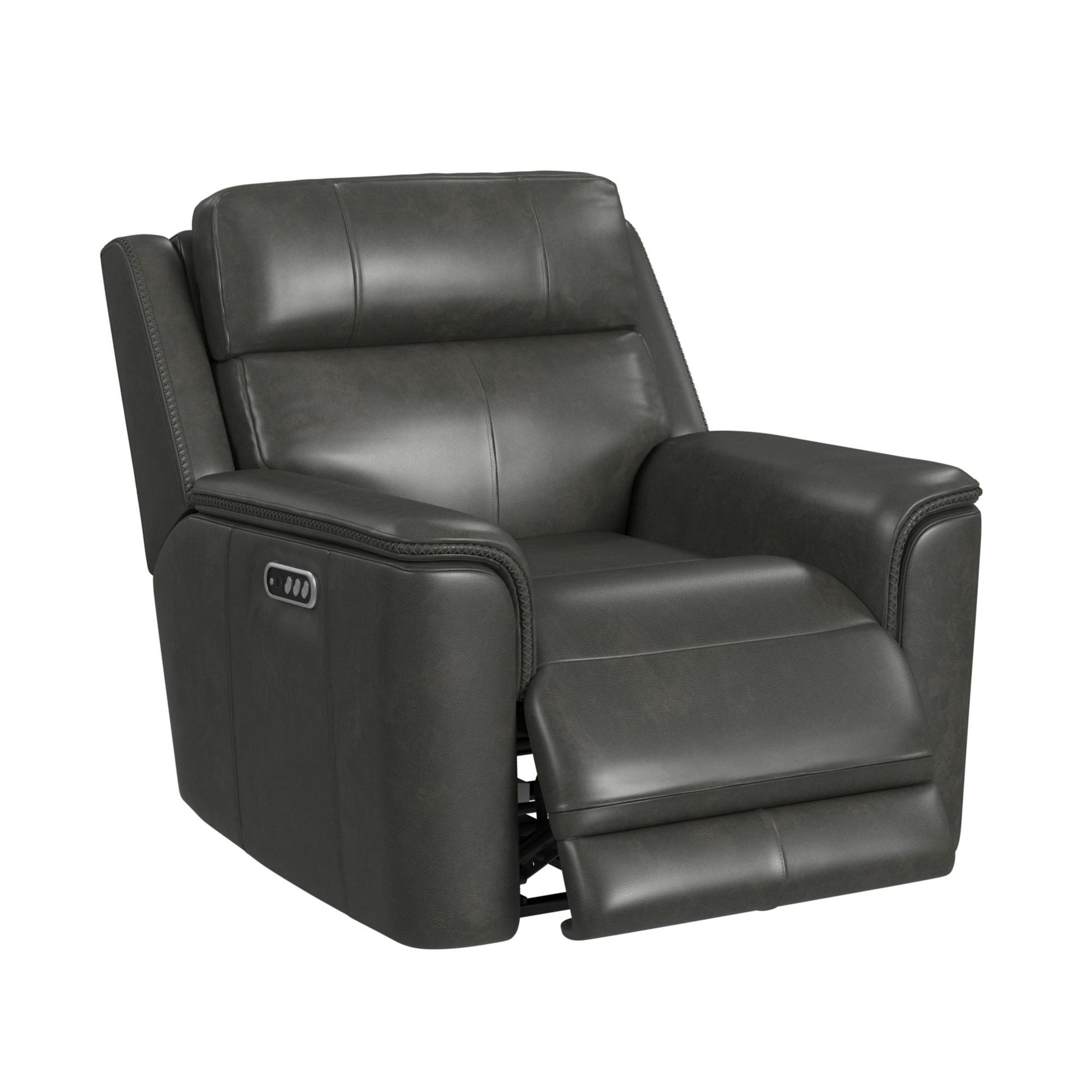 Mustang P3 Recliner in Aline Anthracite - Tampa Furniture Outlet